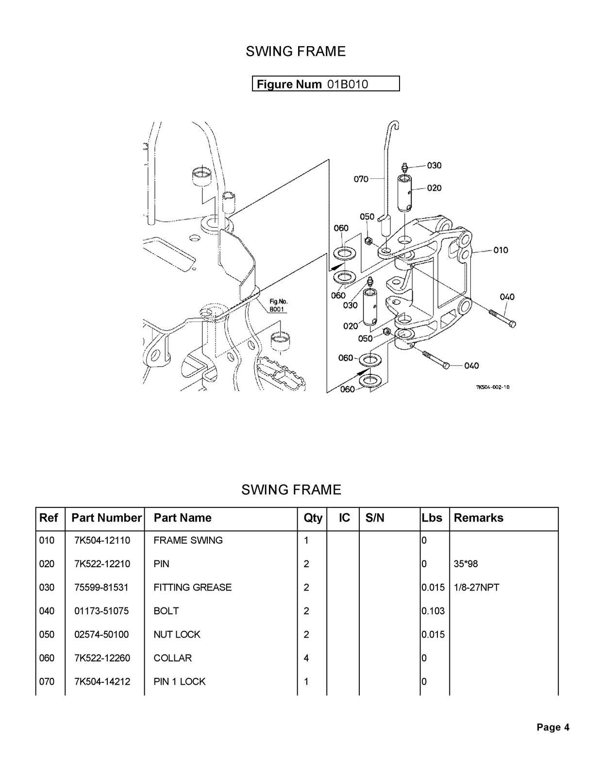 KUBOTA BH65 Backhoe Illustrated Parts List Manual BINDER – TOUGH JACKET