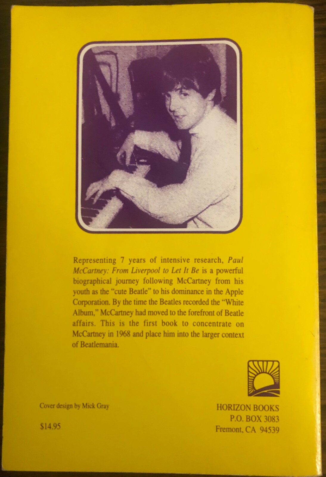 Paul McCartney From Liverpool to Let It Be paperback book 276 pages