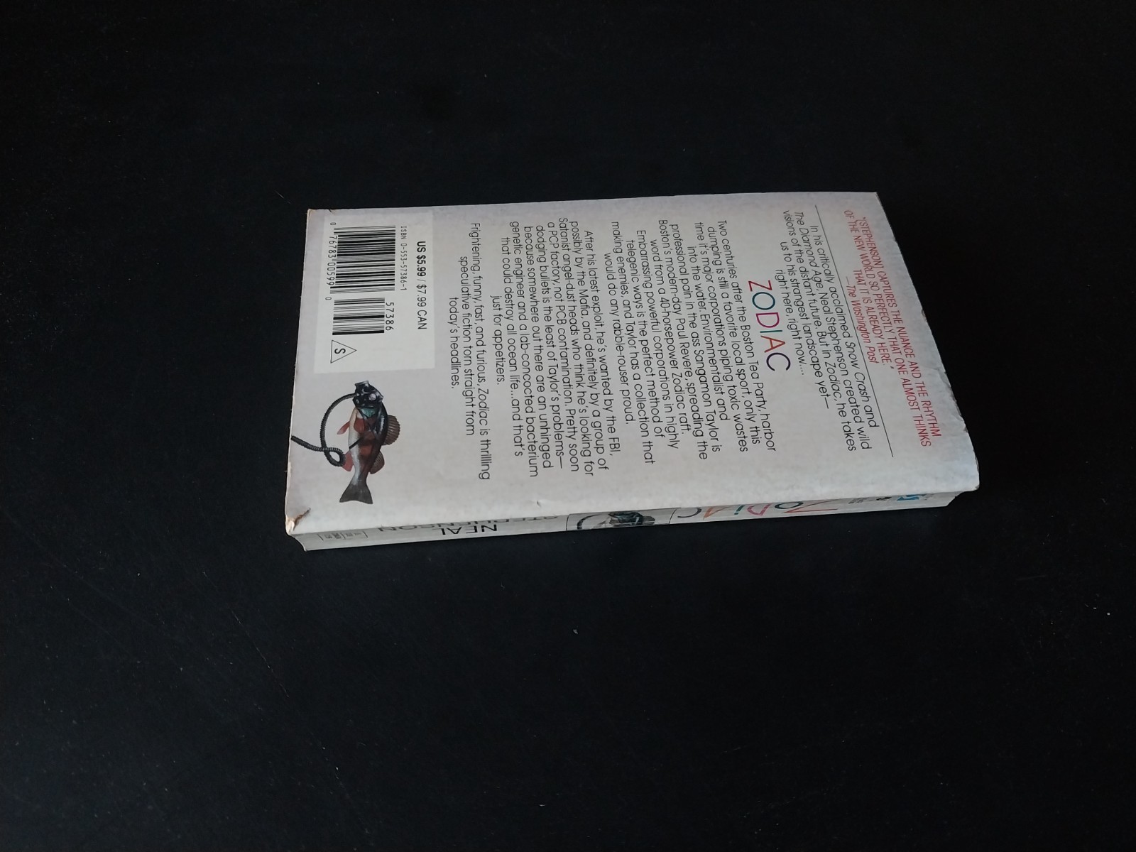 Neal Stephenson – Zodiac – Bantam Edition First Printing 1995