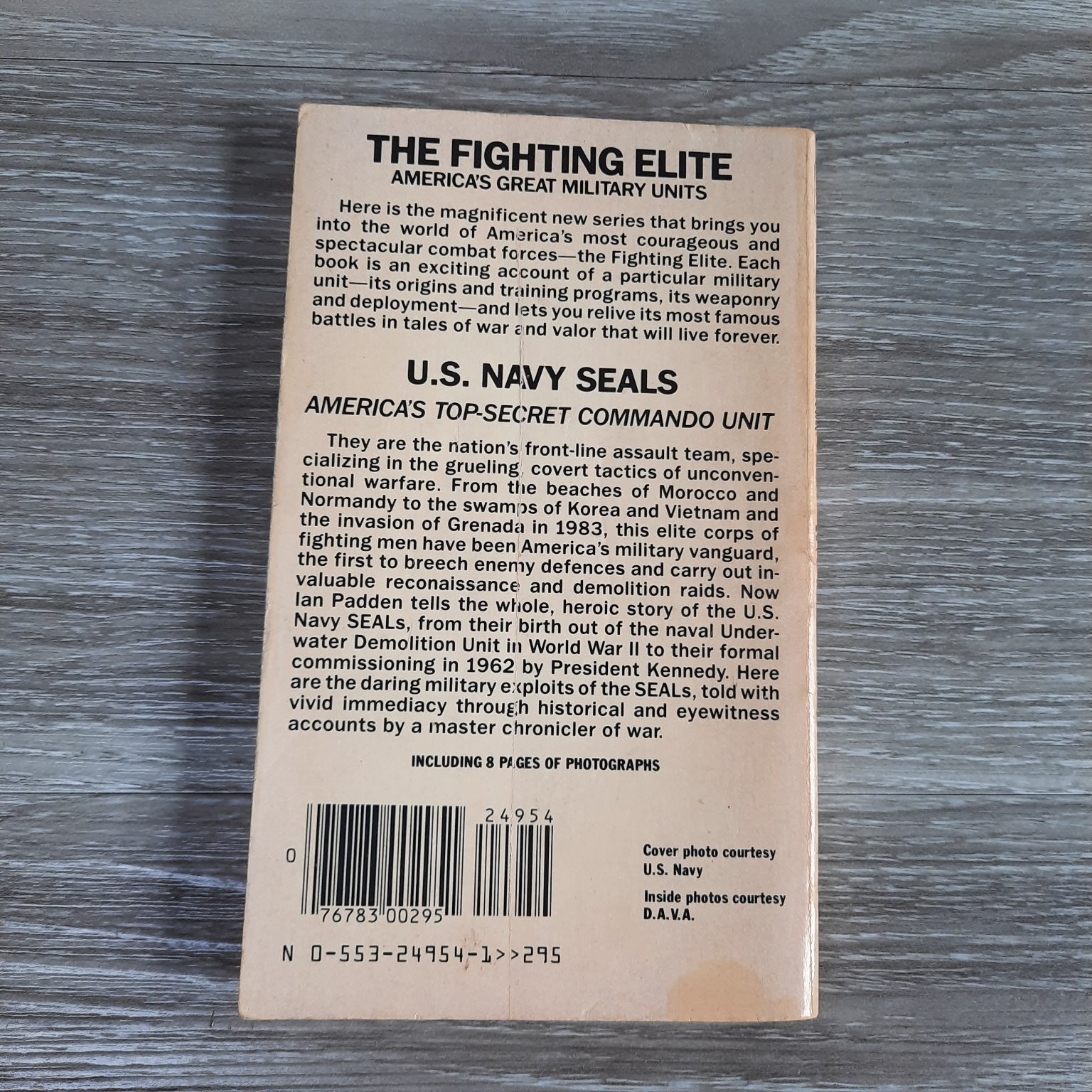 U.S. Navy SEALs Ian Padden 1985 First Edition Military History Bantam