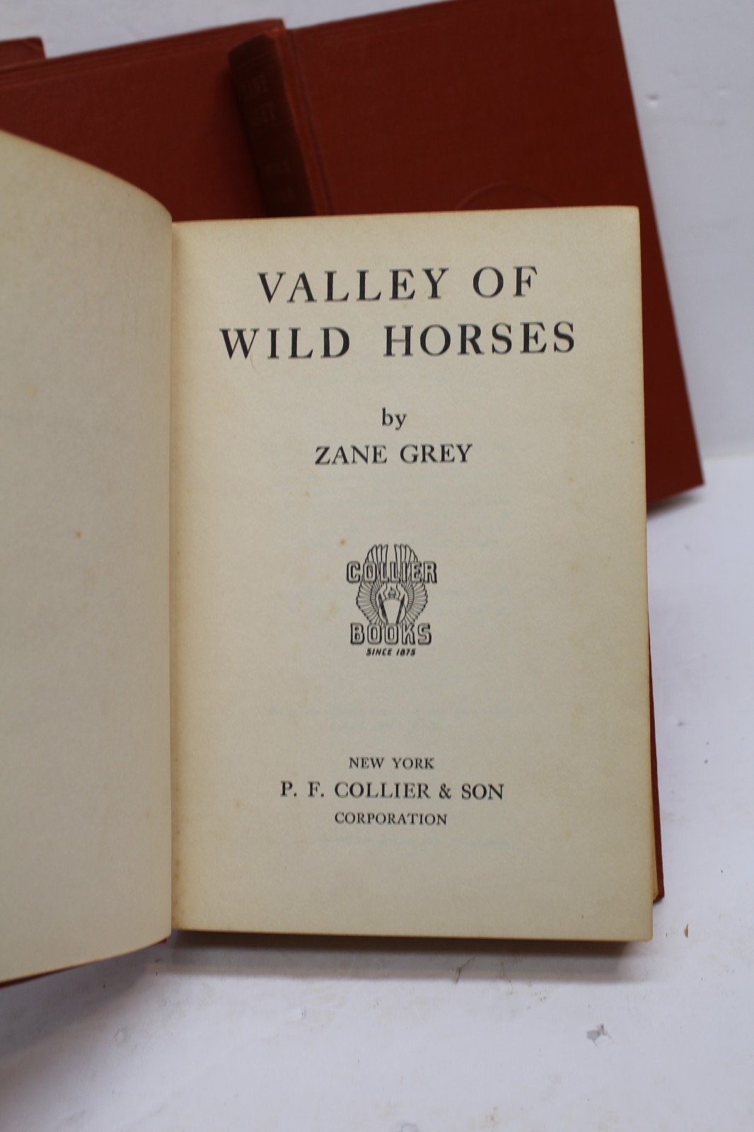 4 pc lot Vintage Zane Grey Hardcover Western Books P.F. Collier 1920s-1940s
