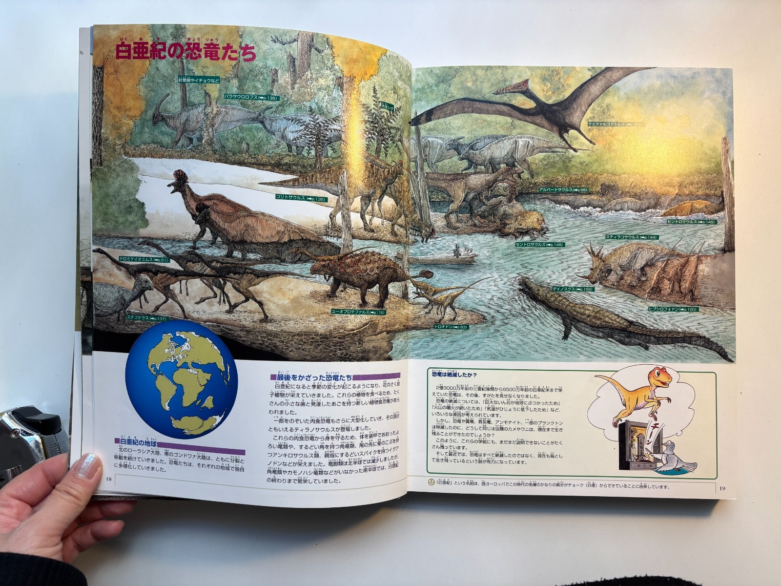 Japanese Childrens Dinasars book Shogakukan Encyclopedia NEO 180 pages