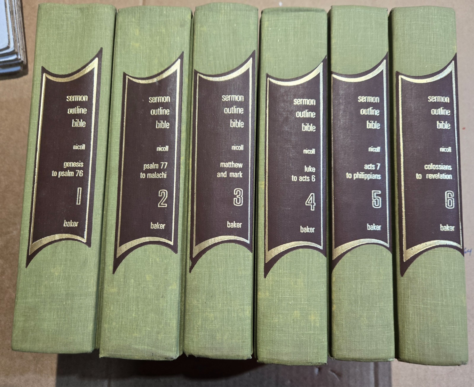Preachers Homiletic Library Sermon Outline Bible Robertson Nicoll 1979 6 vol HC