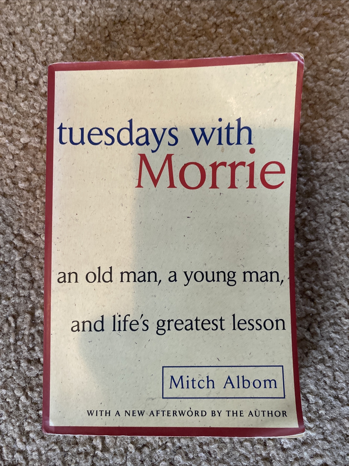 Tuesdays with Morrie : An Old Man, a Young Man, and Life’s Greatest Lesson, 25th