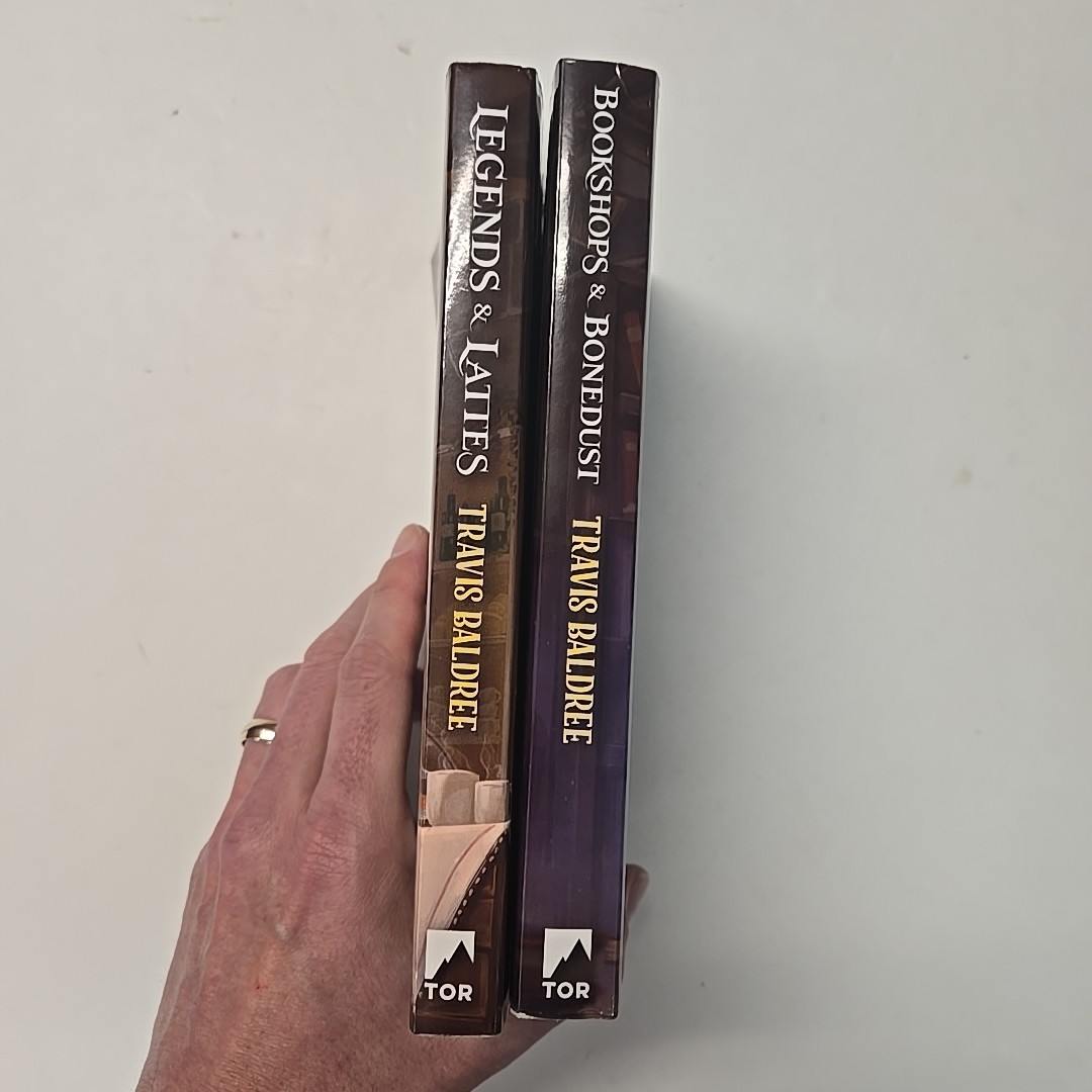 Lot of 2 Books by Travis Baldree Bookshops & Bonedust Legends & Lattes Paperback