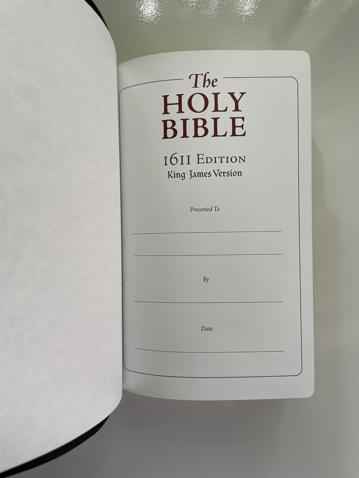 KJV 1611 Bible 400th Anniversary Edition Genuine Leather with Apocrypha Like New