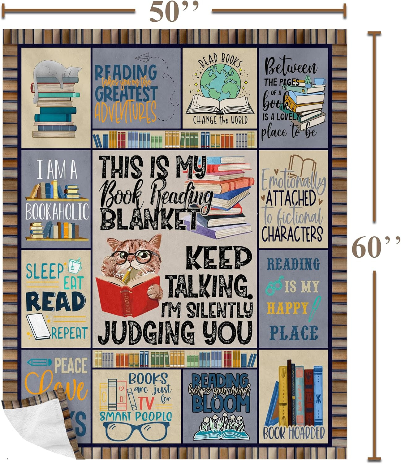 POQUSH Book Lovers Gifts for Women for Readers, Librarian Book Club Bookworm Rea