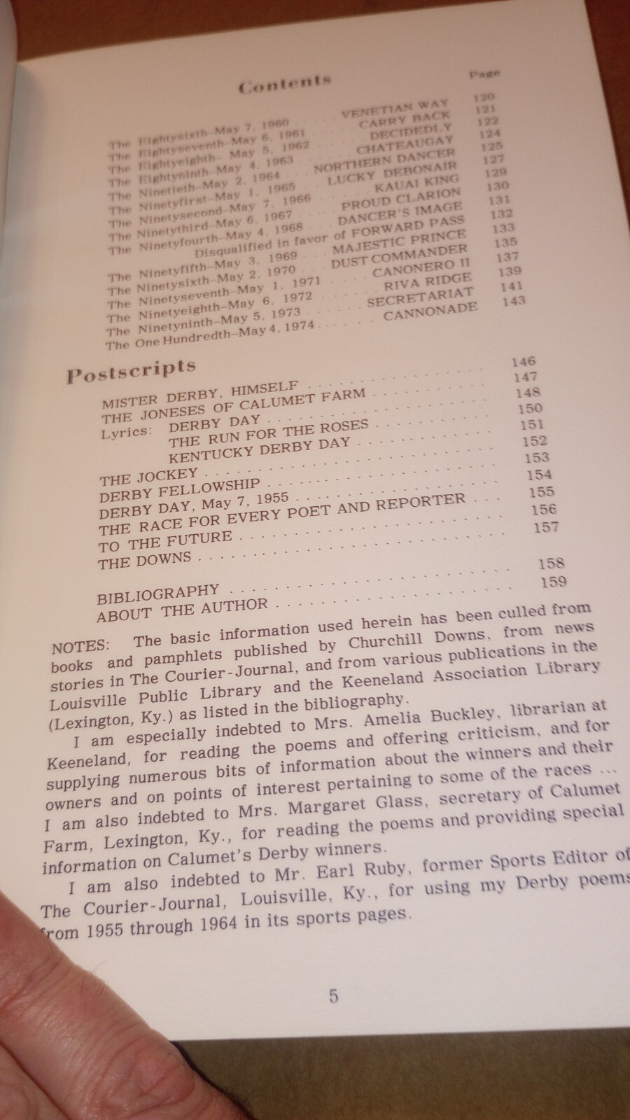 Kentucky Derby Poems 1875 to 1975 by James O. Nall 160 Pages RARE