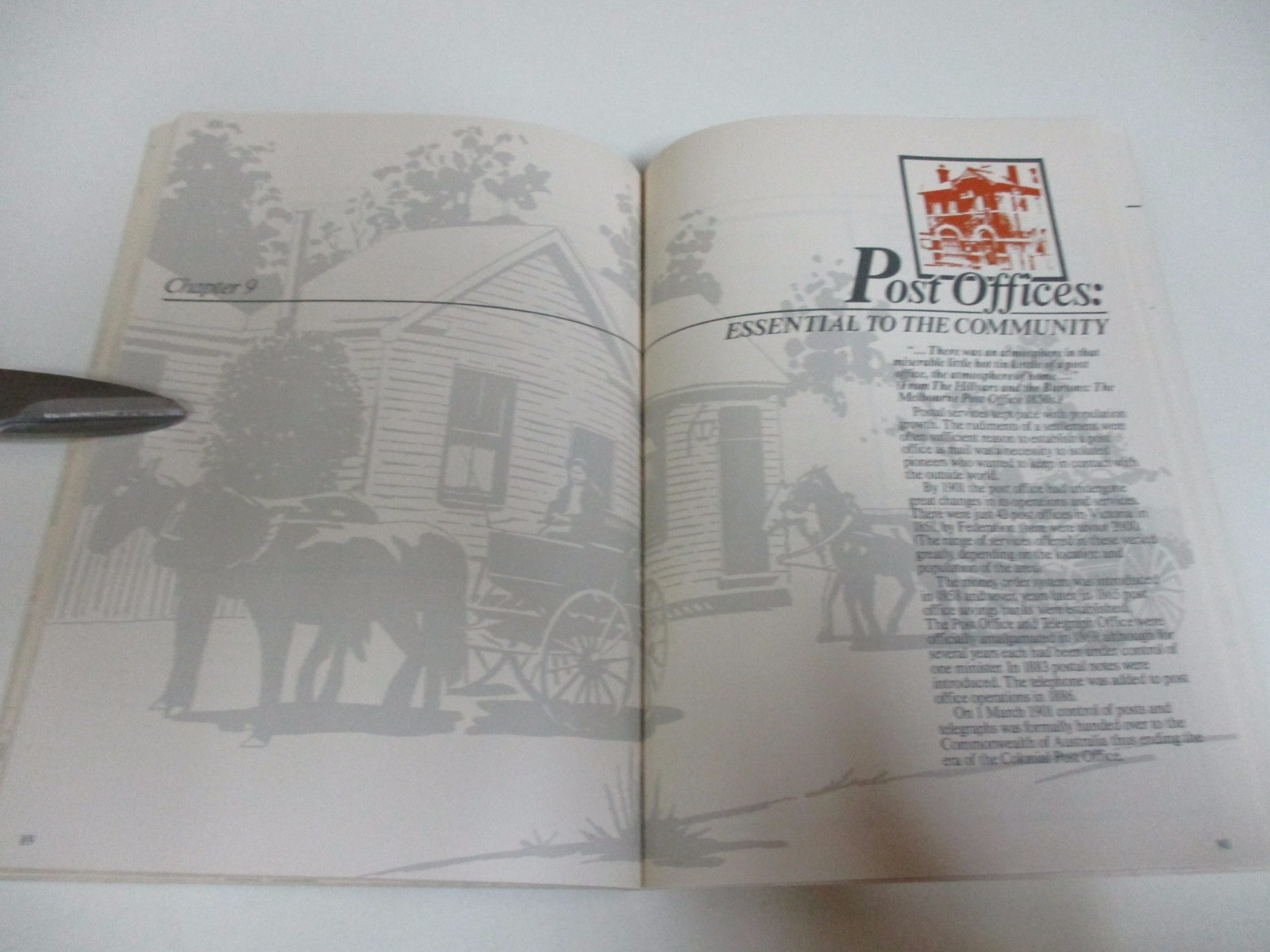 History of Postal Services in Victoria – Australia Post Book – 125 Pages – 1984