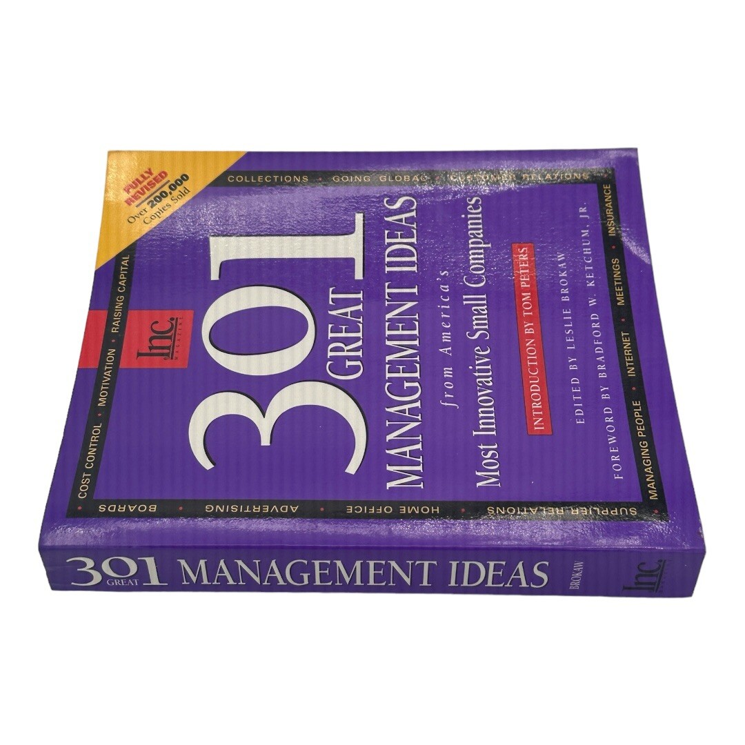 Inc 301 Great Management Ideas Paperback Book 1995 Second Edition