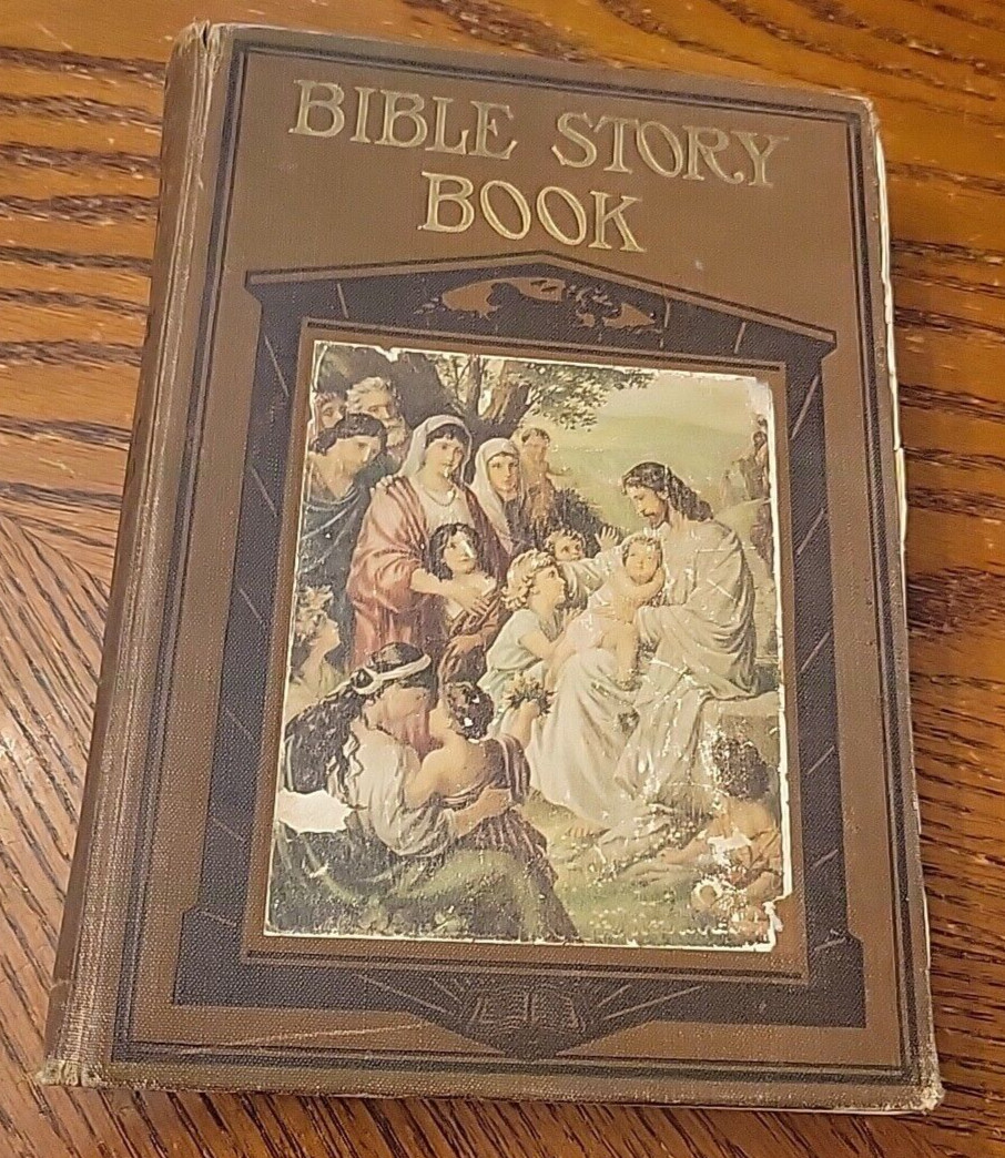 Antique Bible Story Book Elsie Egermeier 1922 Profusely Illustrated