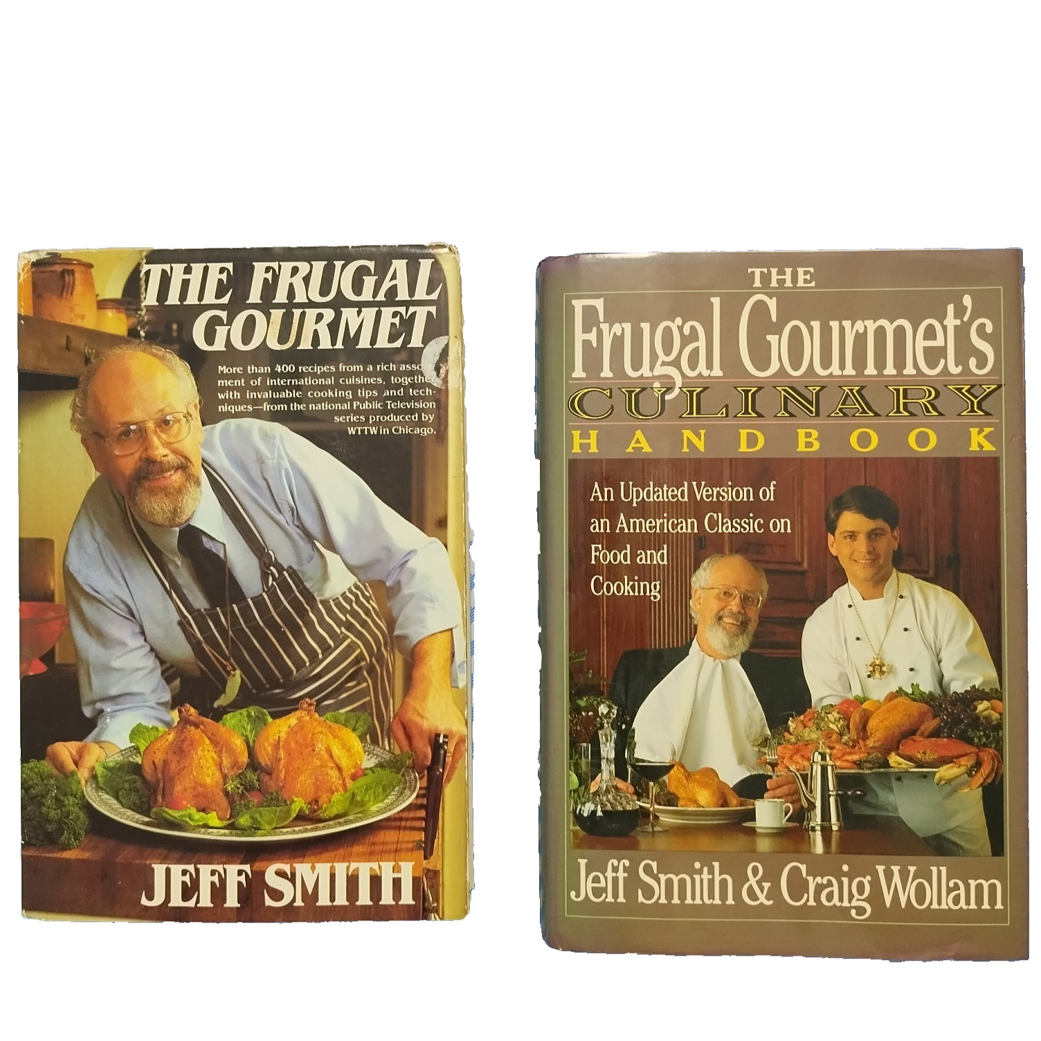 The Frugal Gourmet Jeff Smith Lot of 8 Hardcover DJ CookBooks William Morrow Co