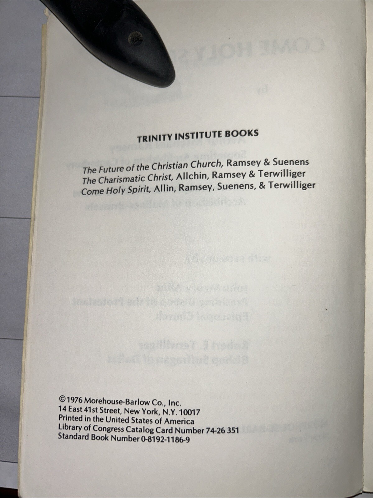 Come Holy Spirit – Michael Ramsey, Cardinal Suenens – 1976 – 104 pages