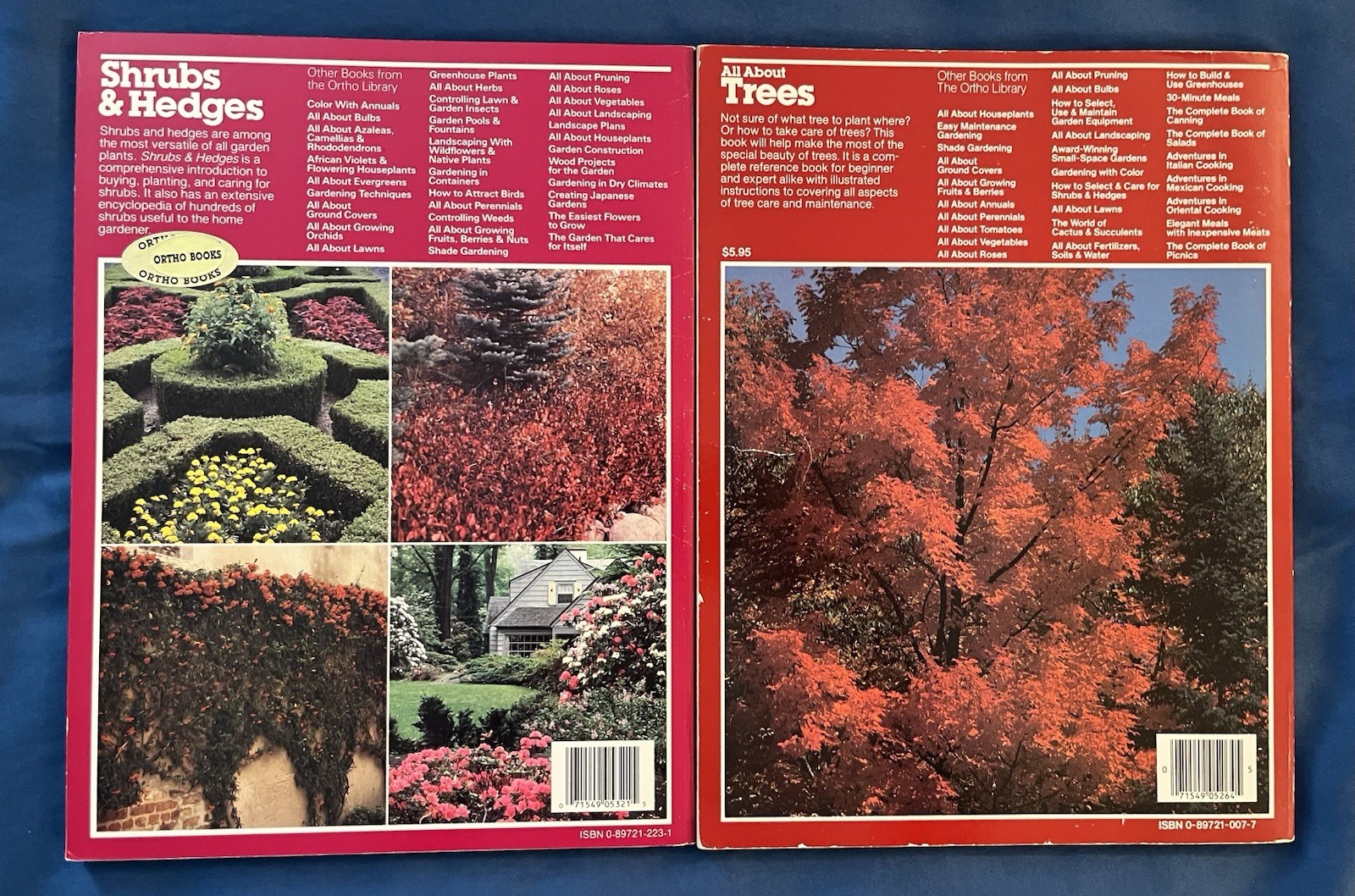 Lot of 5 Vintage Ortho Books Gardening Trees Shrubs Pruning Evergreens 1980’s