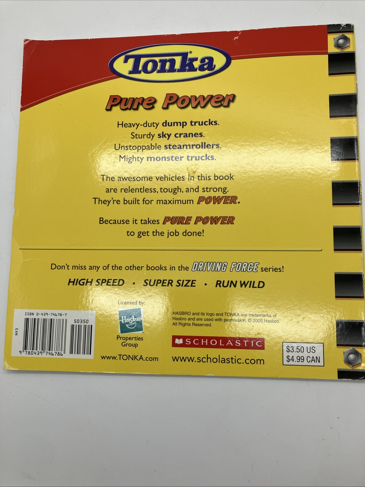 Pure Power (Tonka: Driving Force, No 1) – Paperback