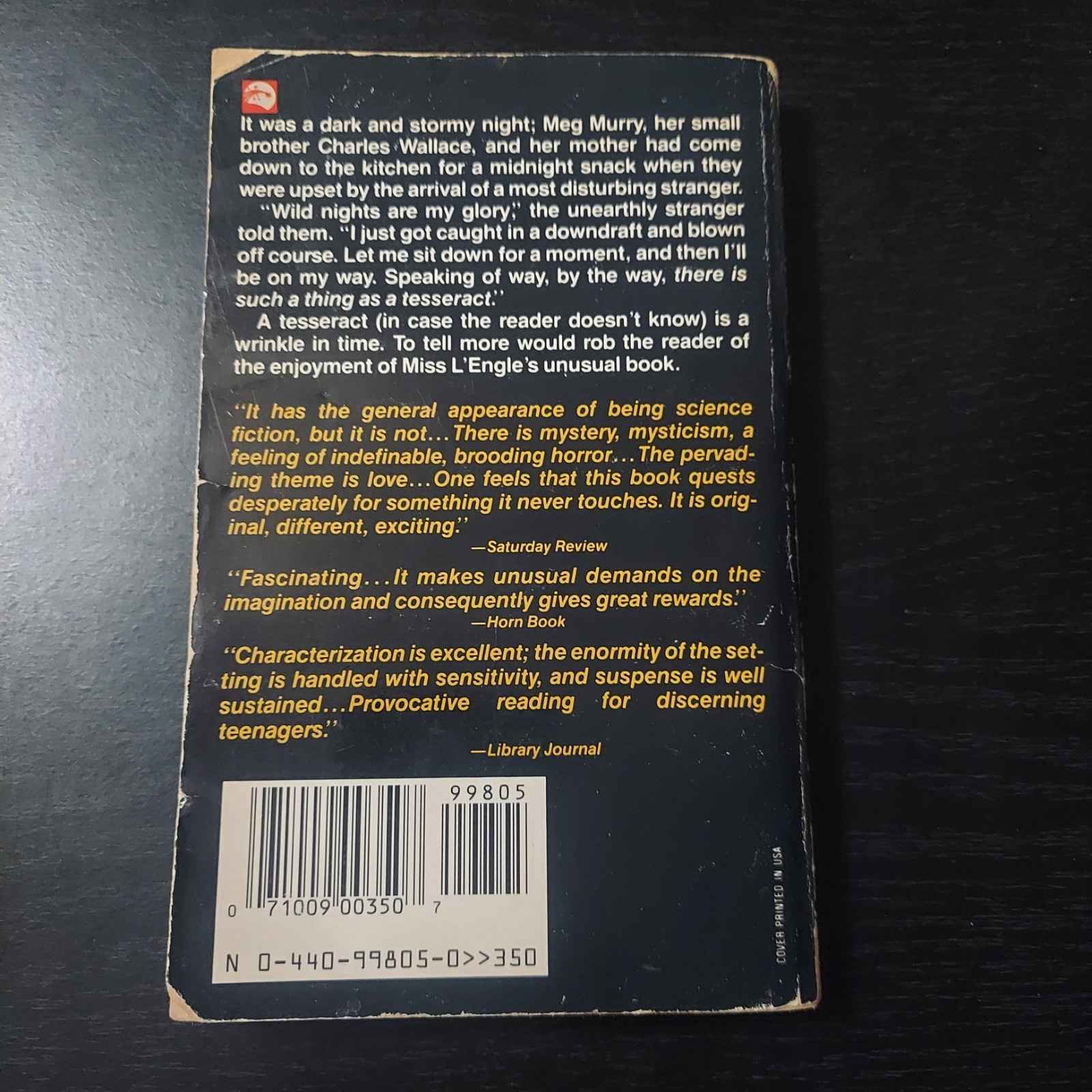 DAMAGED Wrinkle in Time Madeleine L’Engle 1976 Dell Laurel Leaf STRANGER THINGS