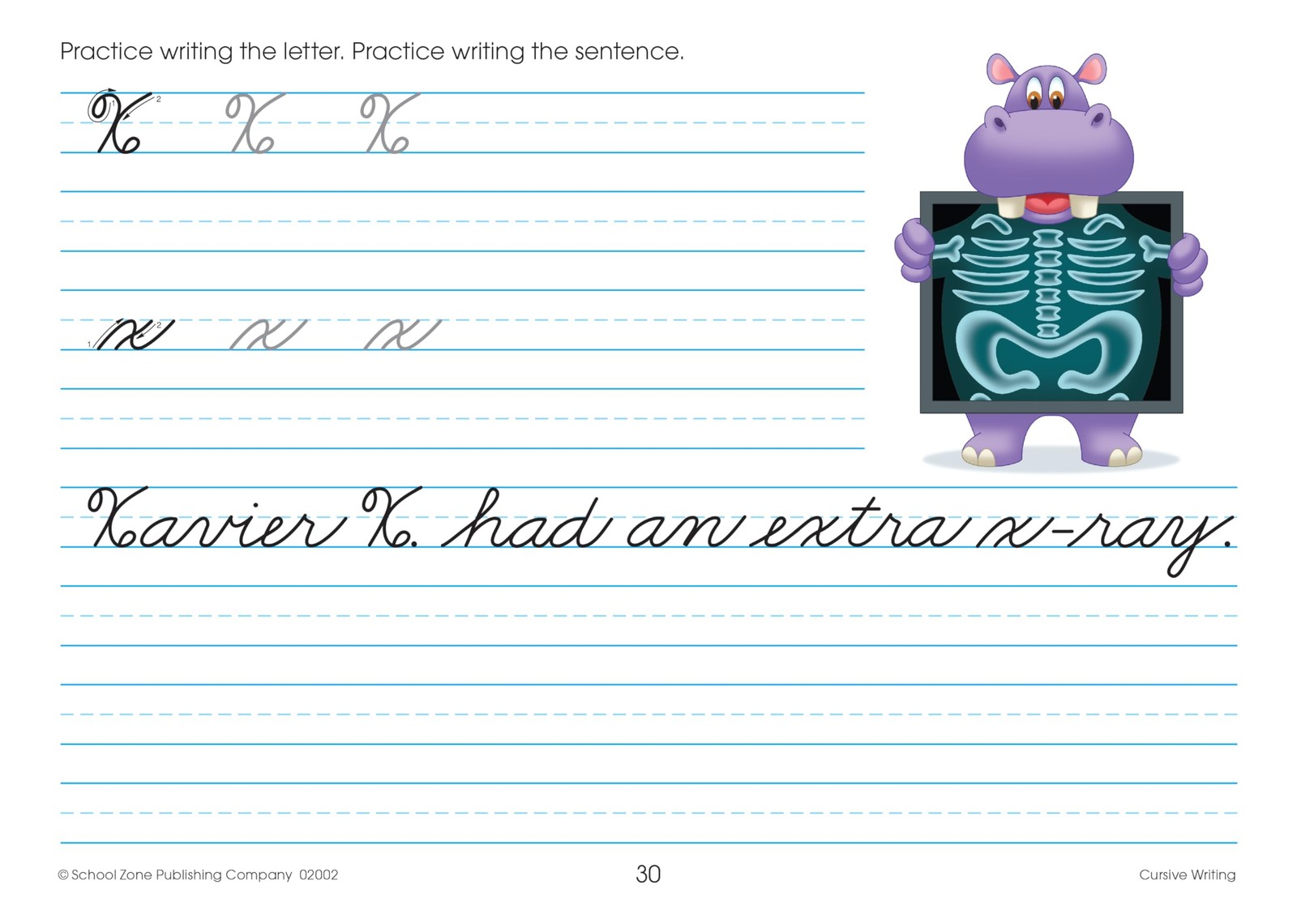 School Zone Cursive Writing Workbook: 32 Pages, 3rd Grade, 4th Grade,…
