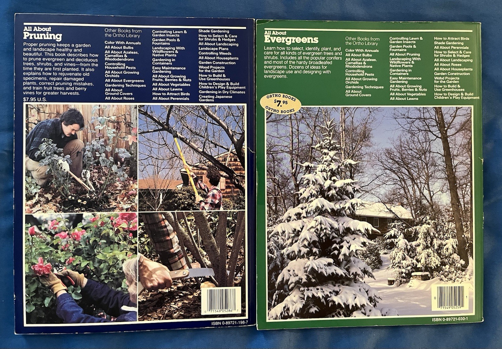 Lot of 5 Vintage Ortho Books Gardening Trees Shrubs Pruning Evergreens 1980’s