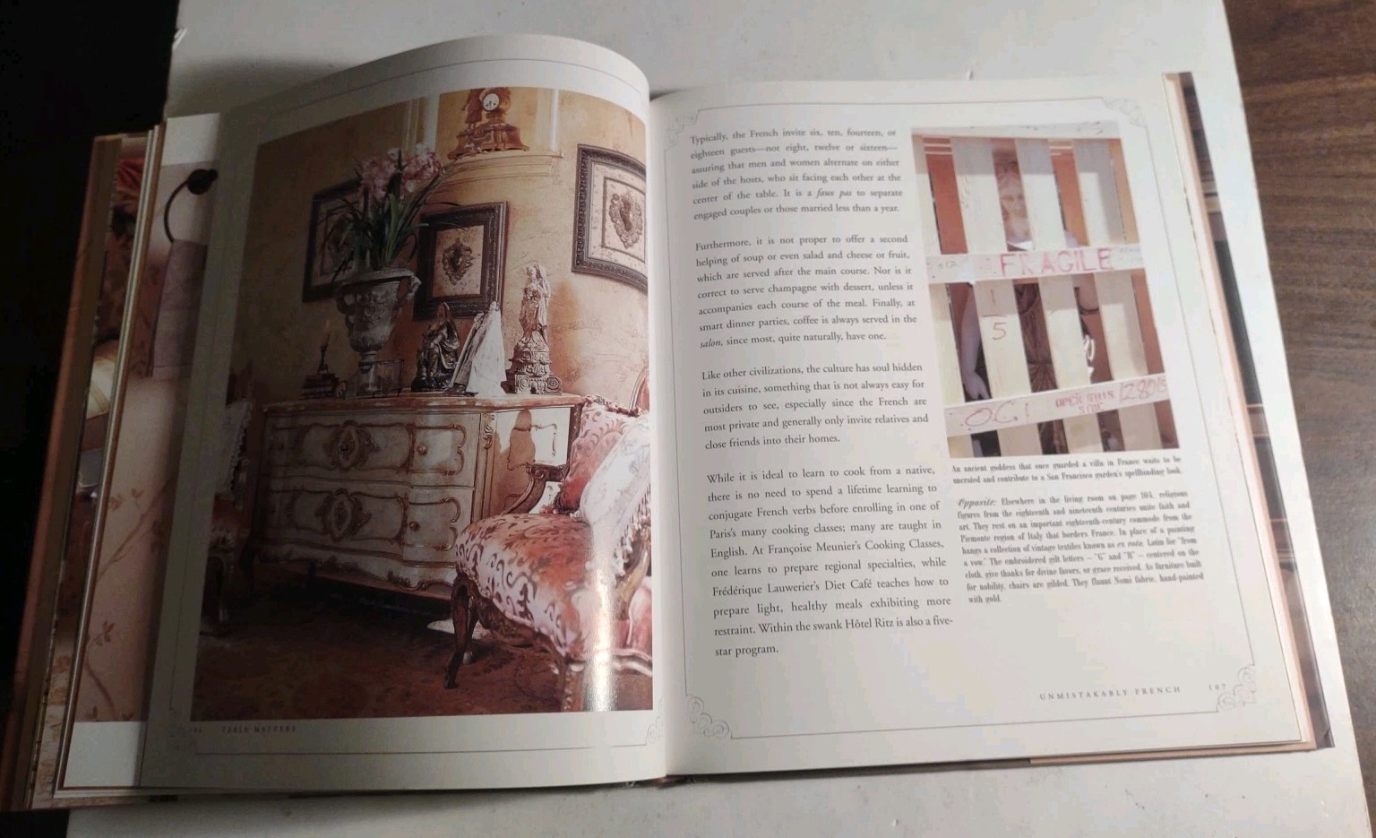 Unmistakably French by Betty Lou Phillips 2003 Hardcover Gibbs Smith Publisher.