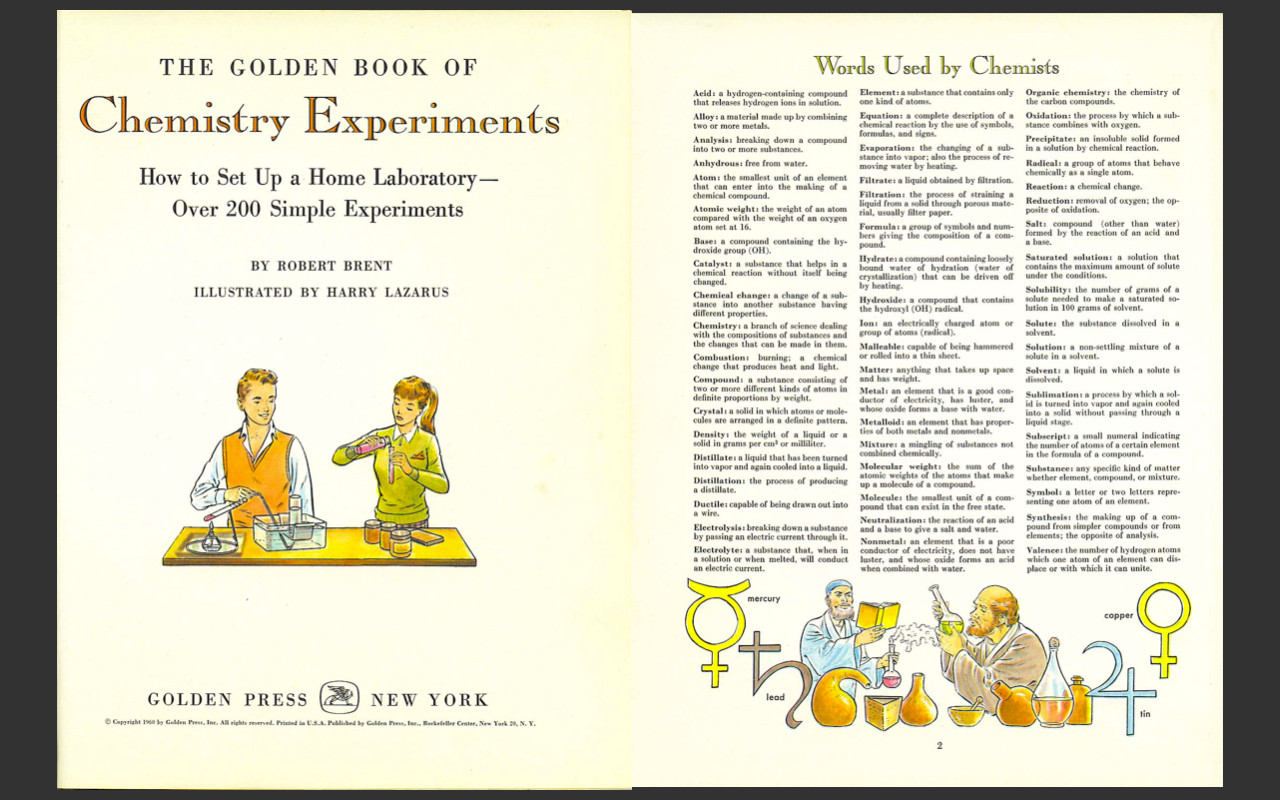 Golden Book Chemistry Experiments-Vintage Manual-Rare-Banned-Science Textbook-CD