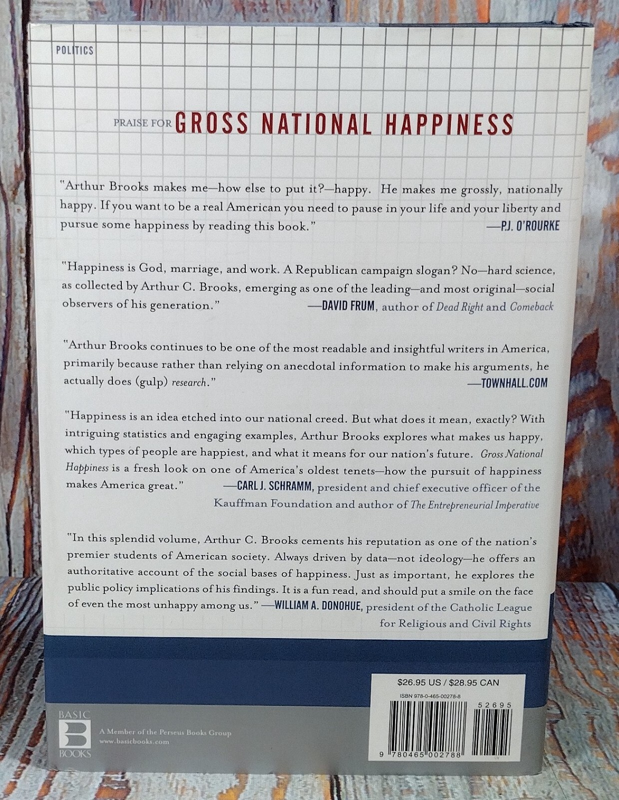 Gross National Happiness by Arthur C. Brooks (2008, Hardcover)