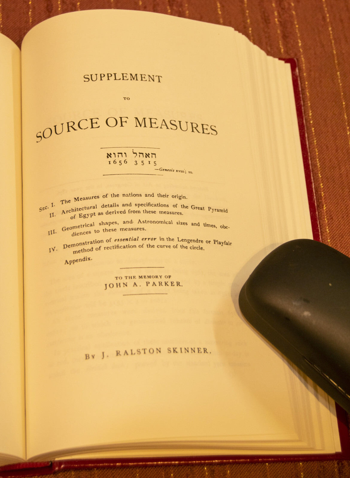 SOURCE OF MEASURES J Ralston Skinner with Hebrew Numeric Index Masonic theosophy