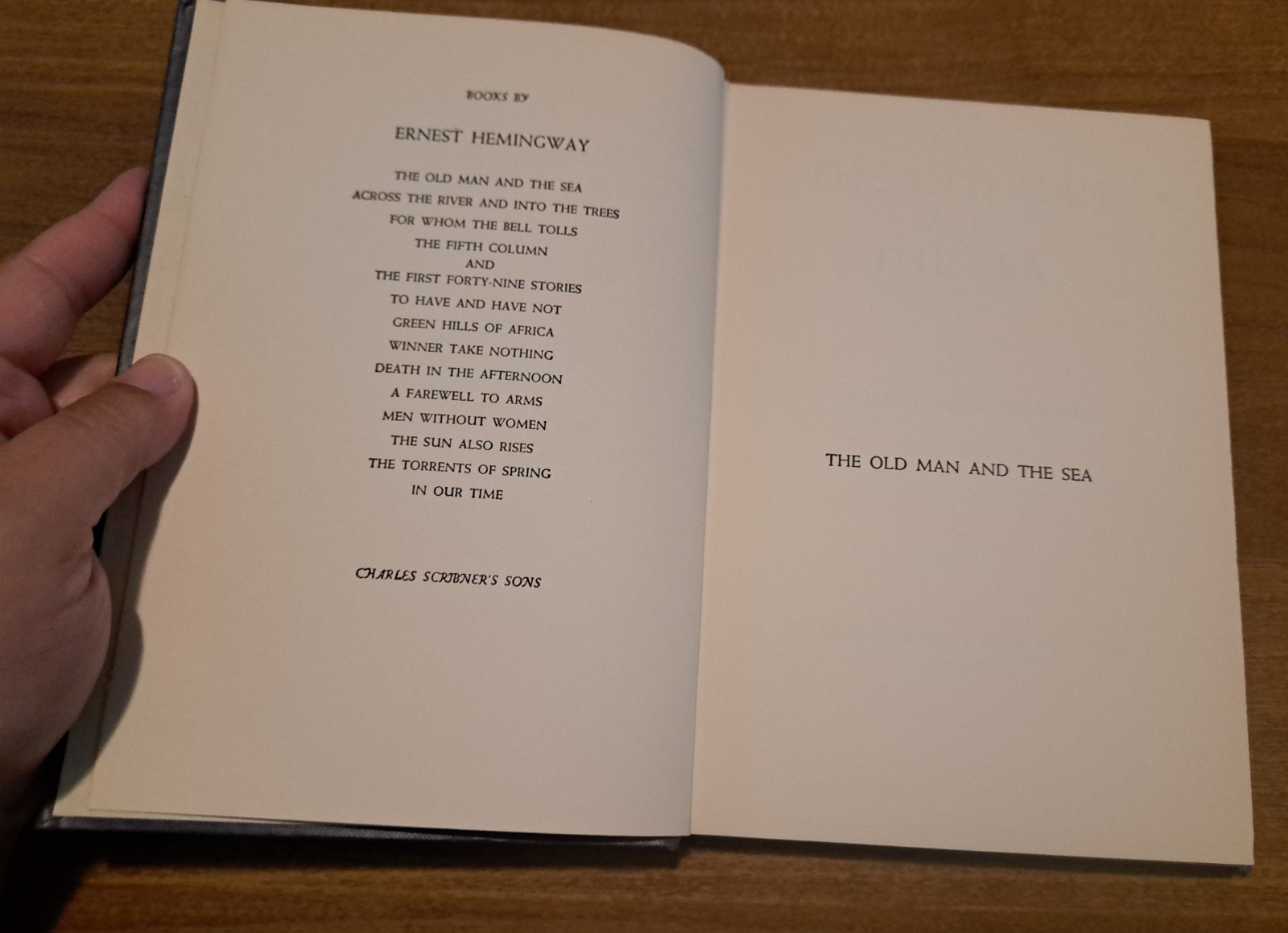 The Old Man and the Sea Ernest Hemingway HC 1952 Charles Scribner’s Sons „W“