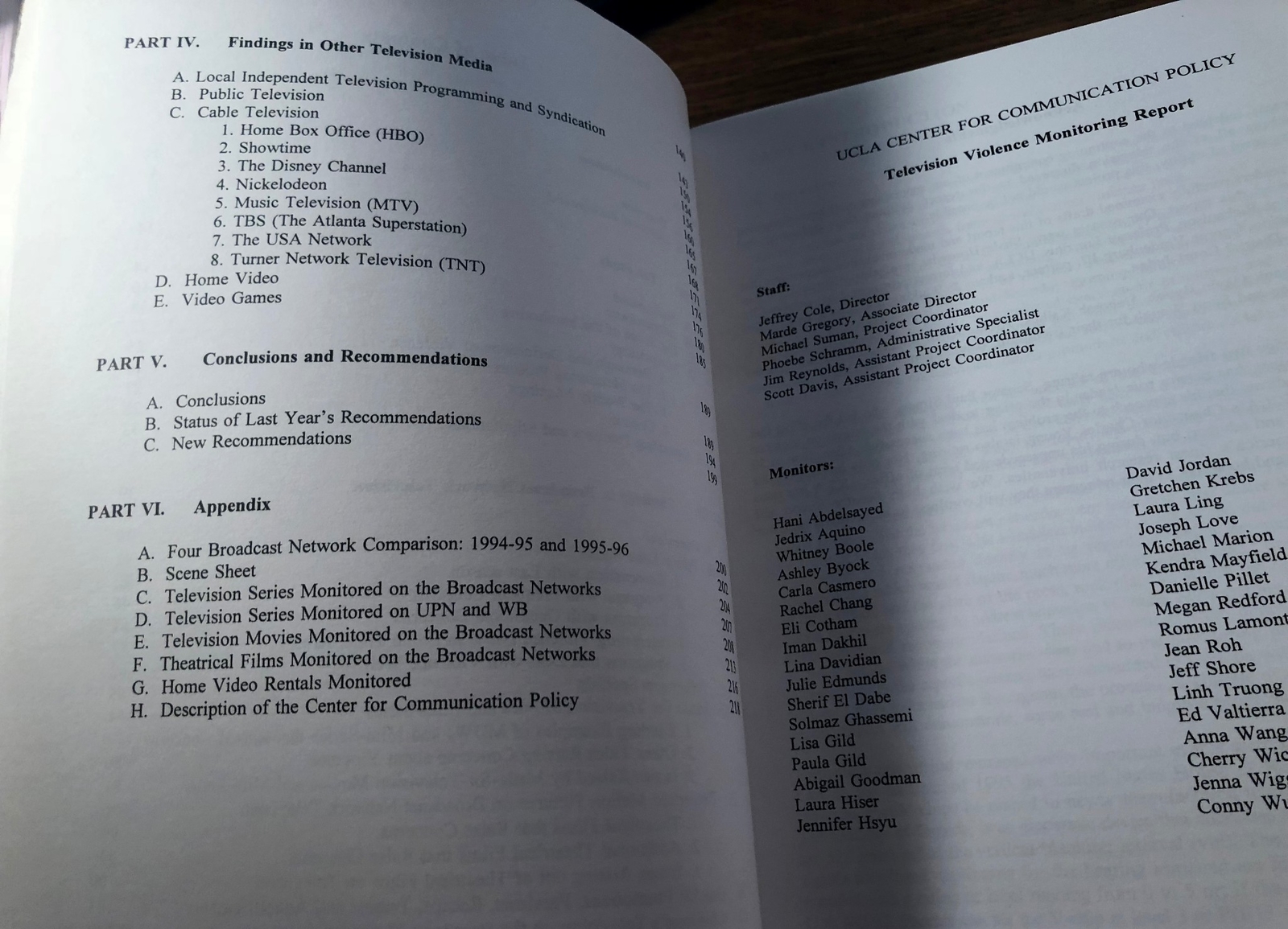 The UCLA Television Violence Report 1996 * Paperback 220 Pages