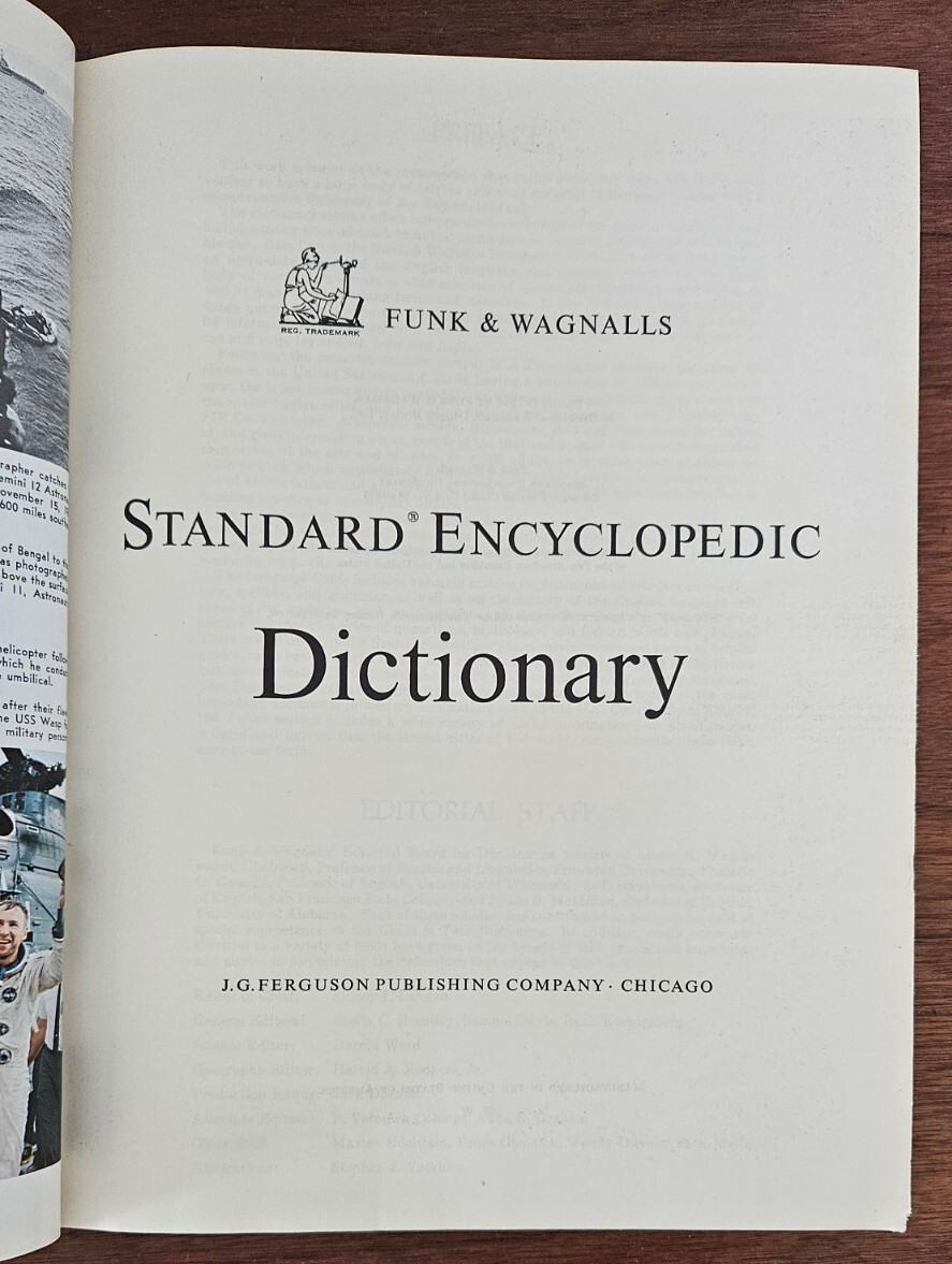 1966 Funk and Wagnalls Encyclopedic Dictionary Vintage Hardcover