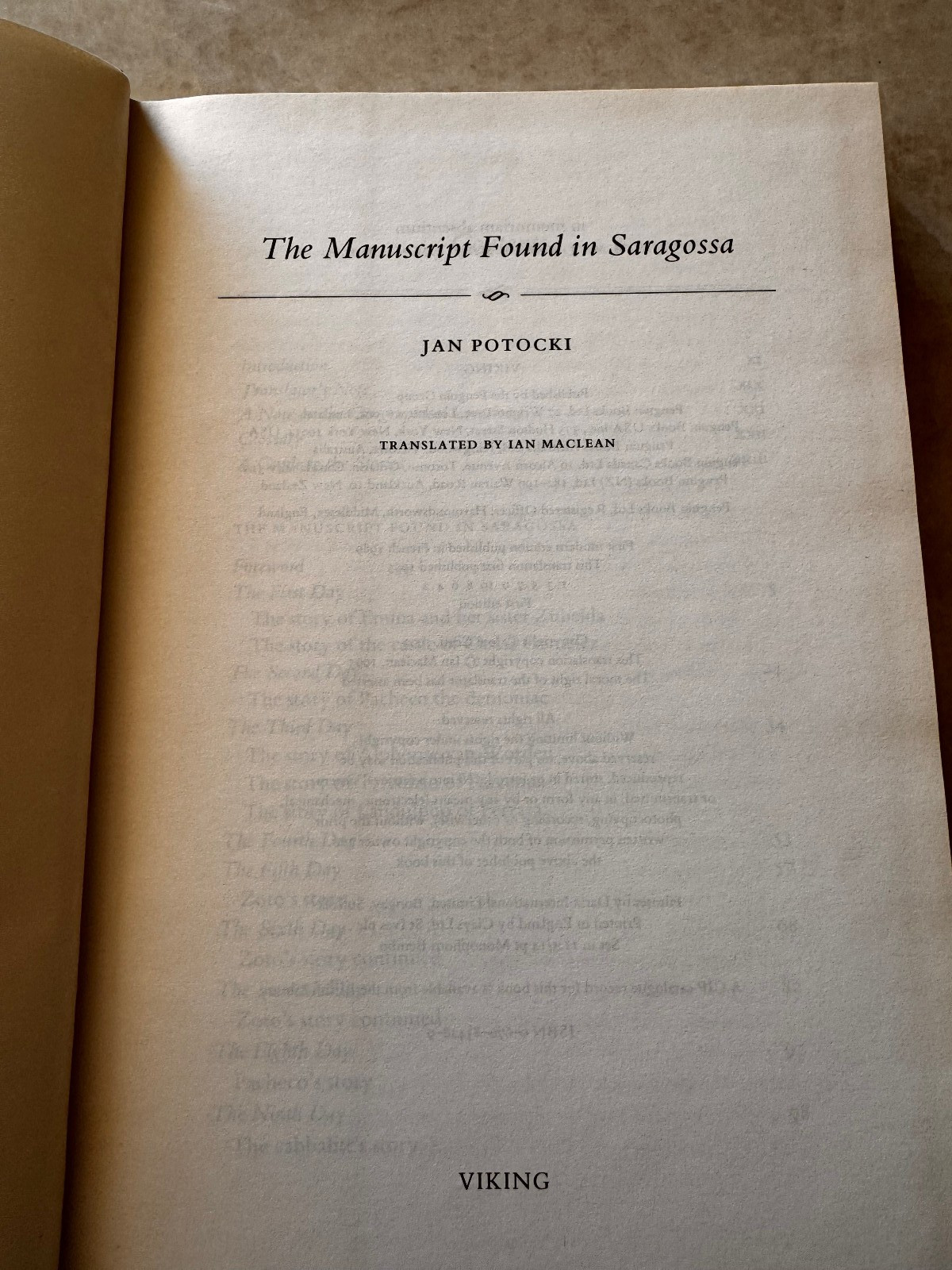 Manuscript Found in Saragossa by Jan Potocki (1995, Hardcover)