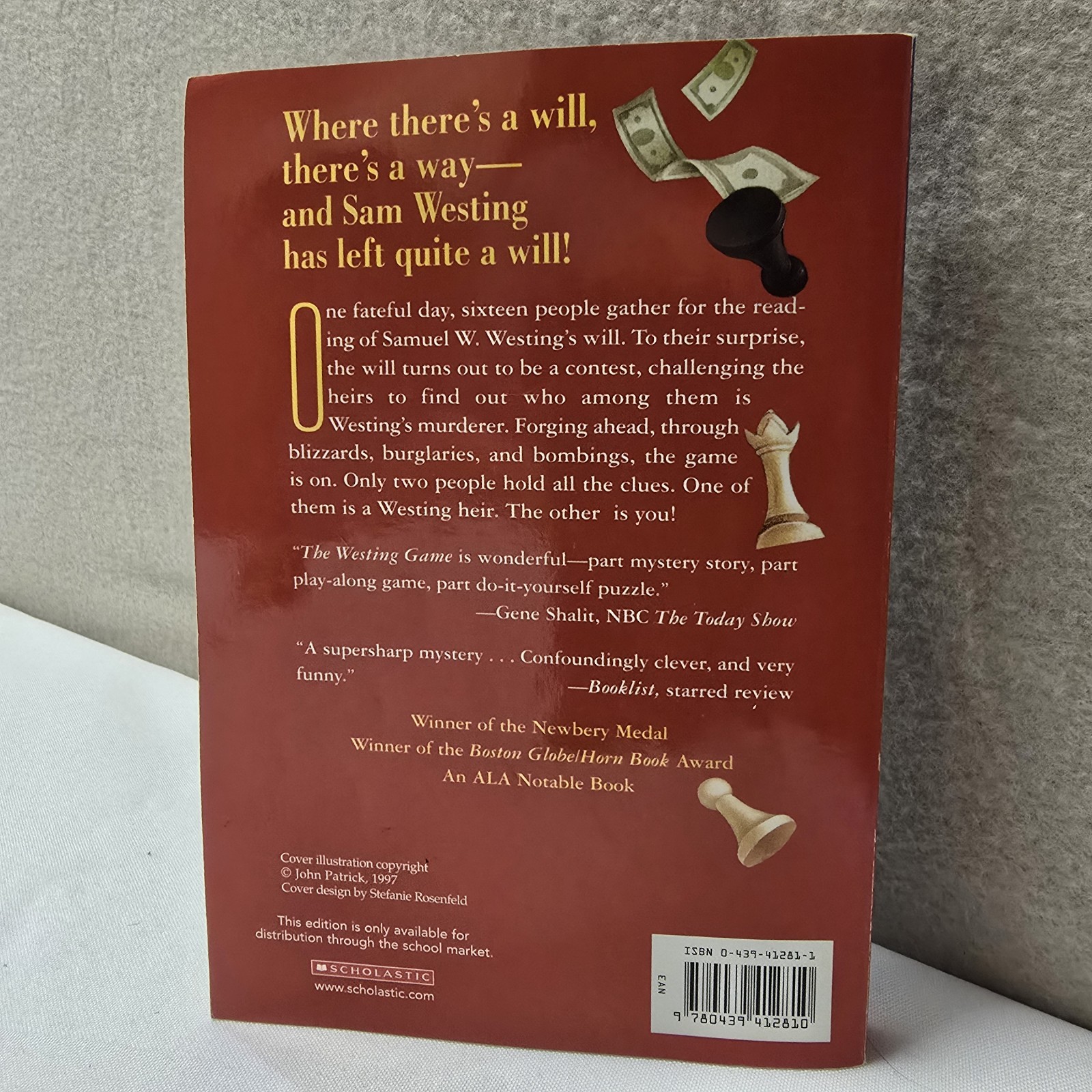 The Westing Game Ellen Raskin Paperback Newberry Medal Childrens Scholastic