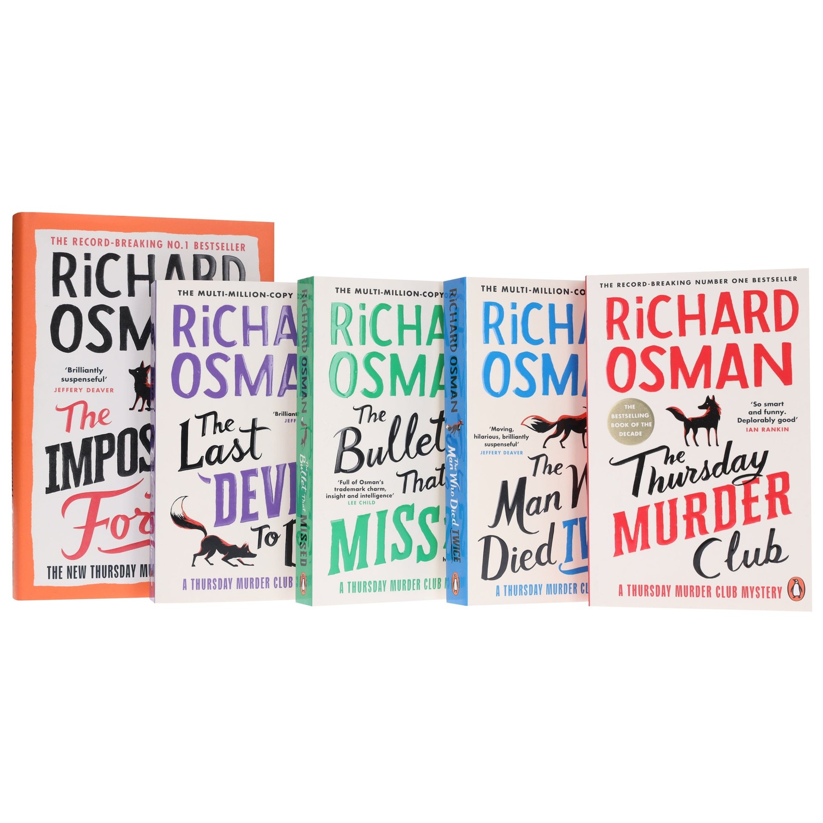 Thursday Murder Club Mysteries By Richard Osman 5 Books – PB/HB