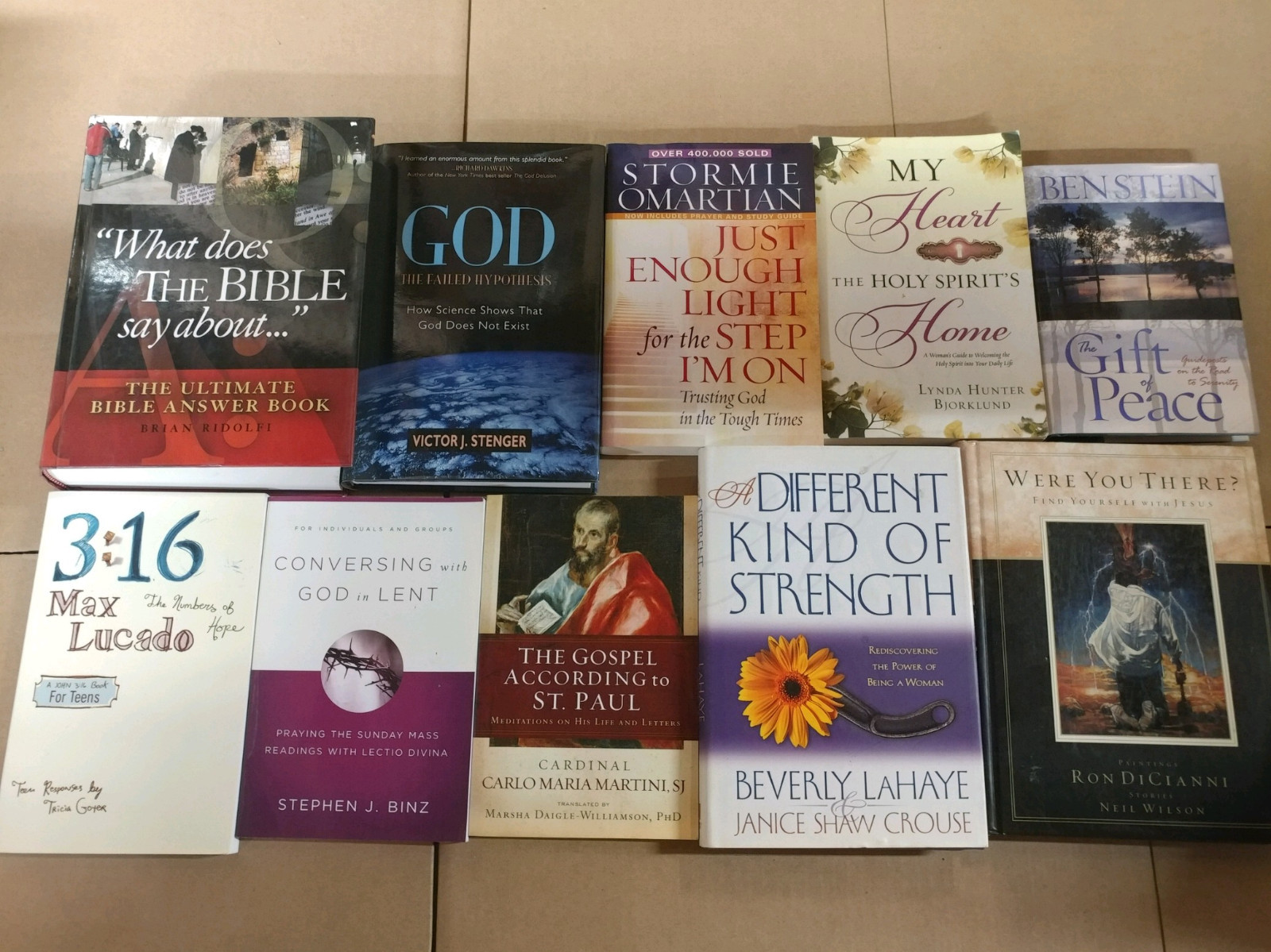 Lot of 10 Pounds LB Christian Prayer Bible Jesus Theology Story Book RANDOM*MIX