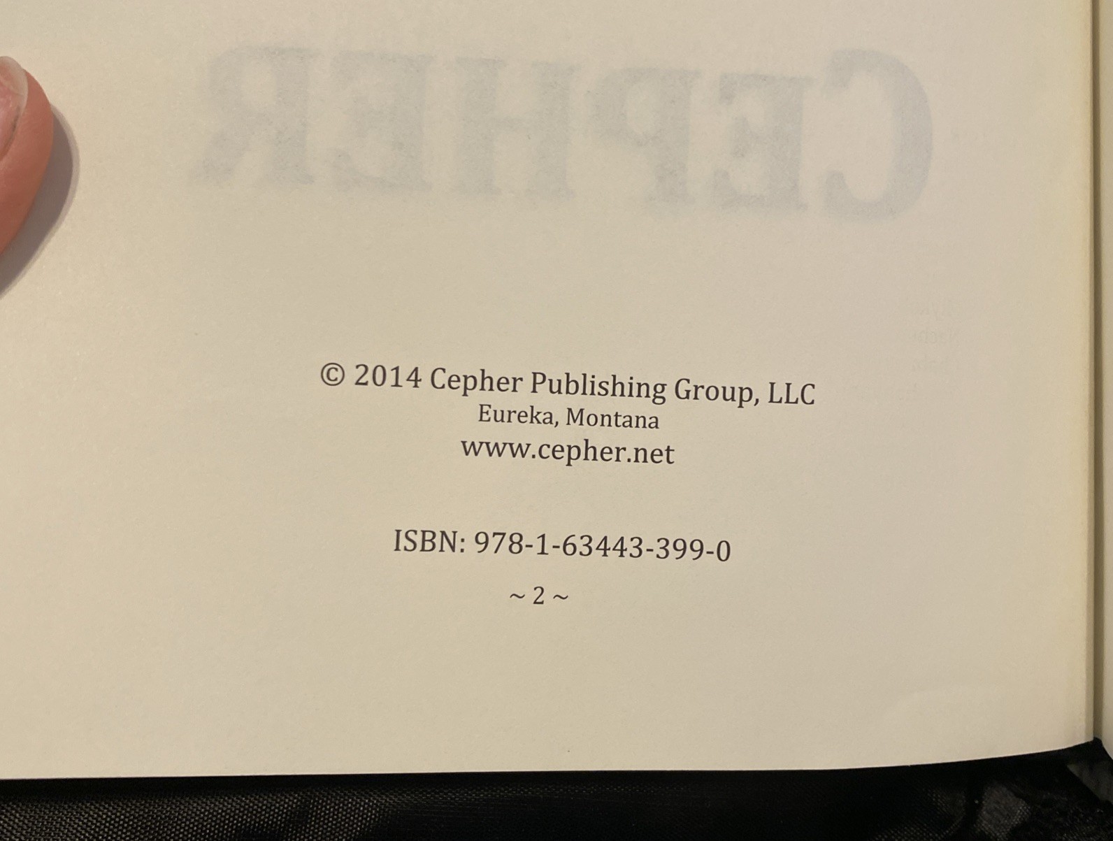 Cepher A Comprehensive – Hardcover, by Cepher Publishing Group W/ Carrying Case