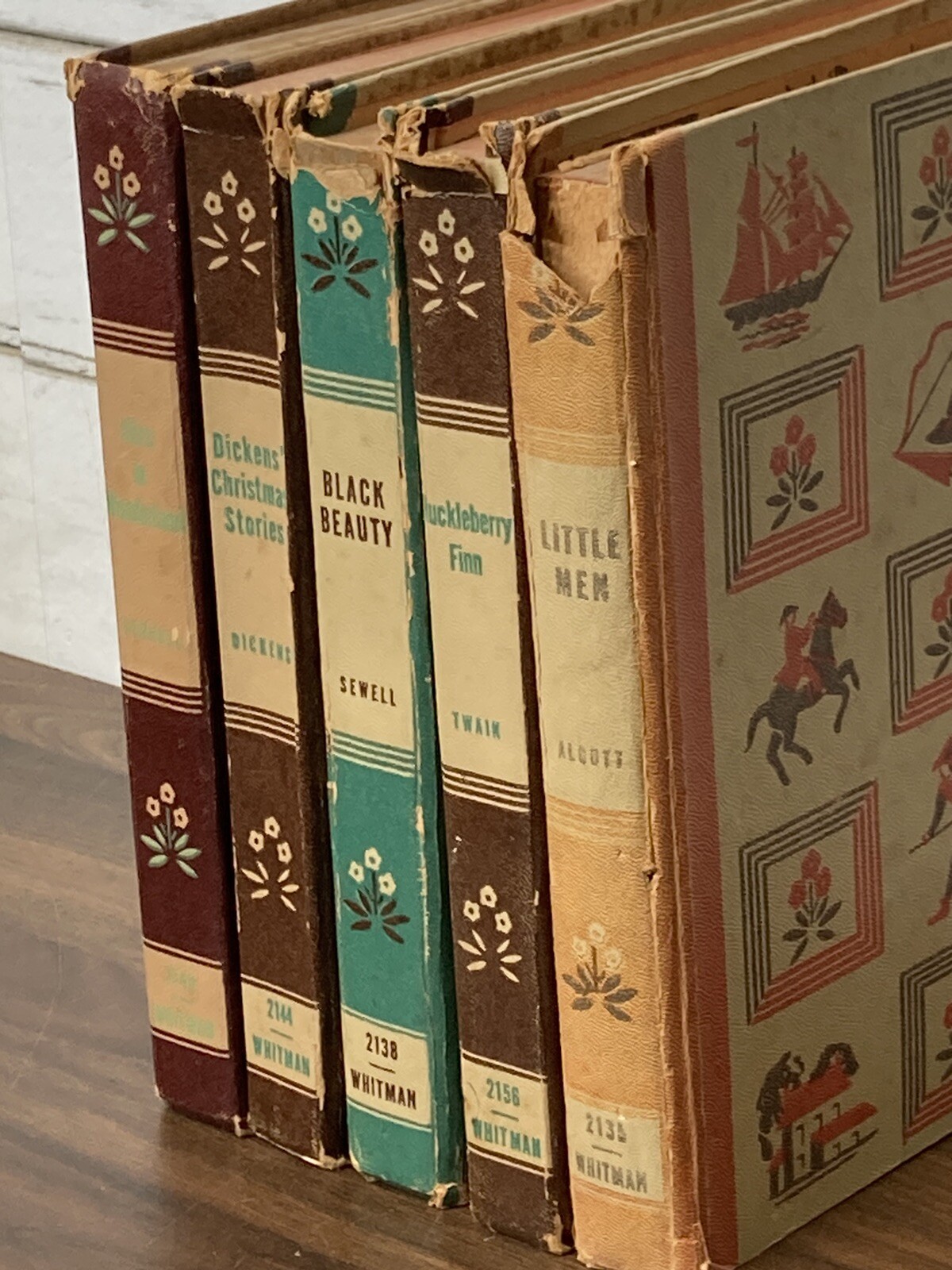 Vintage Antique Set of 5 Whitman Publishing Co Classic Books 1935/40s