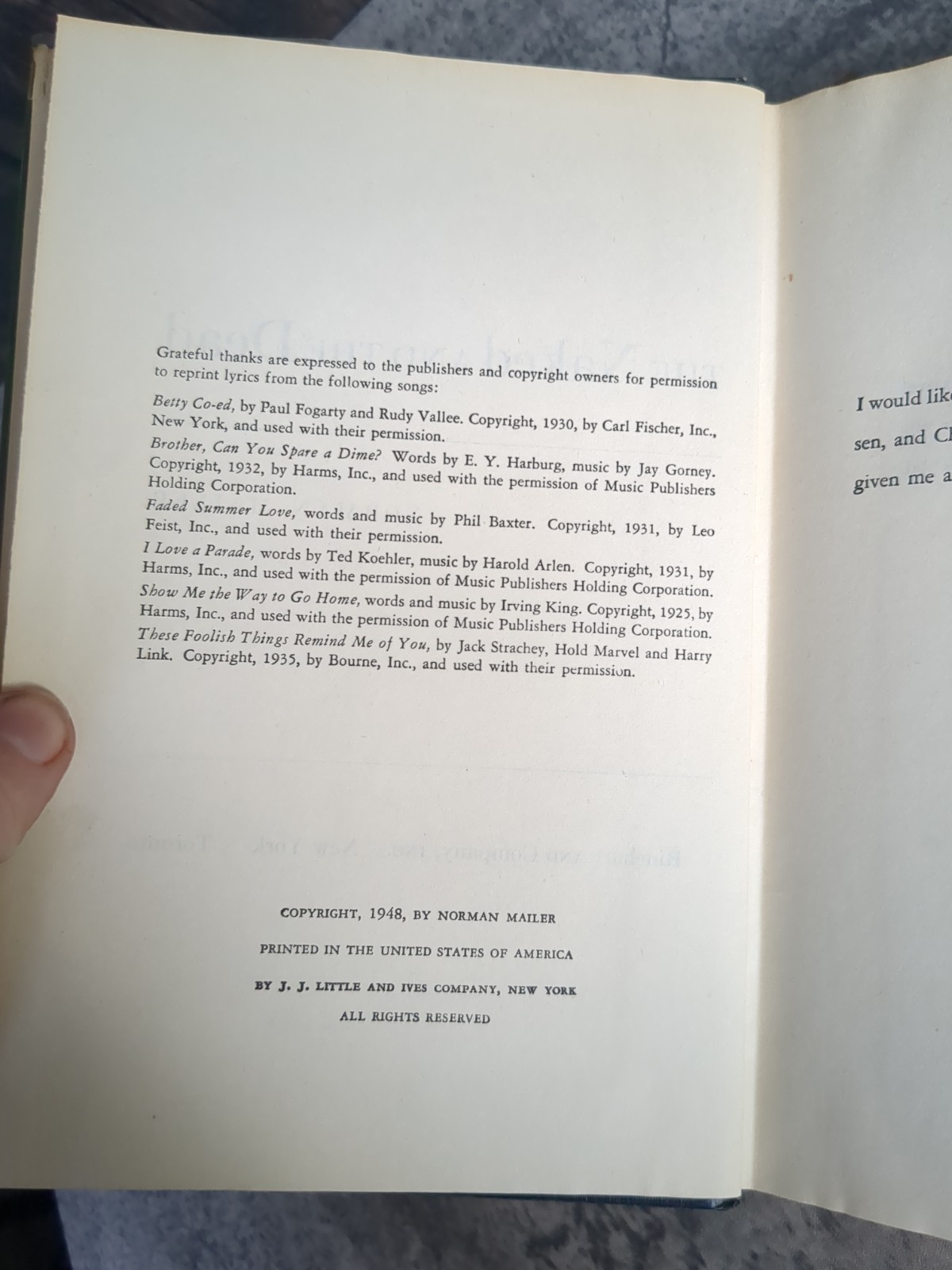The Naked and the Dead Norman Mailer 1948 Holt Rinehart and Winston 5th Printing
