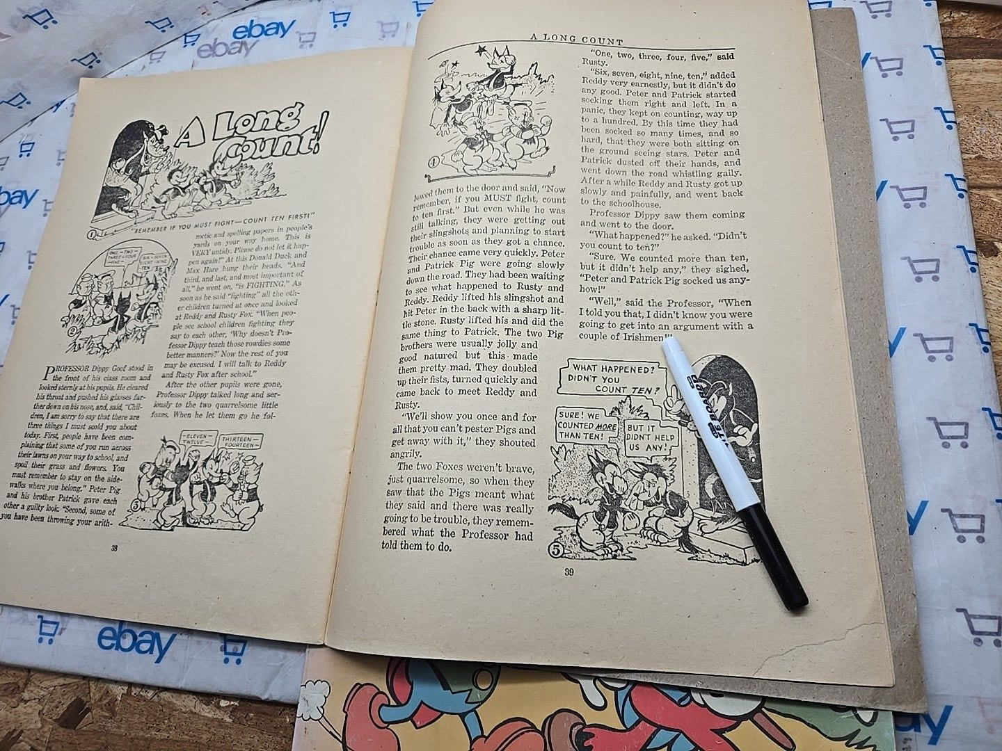 Walt Disney’s Mickey Mouse, Donald Duck & Pals | 1930s Vintage Children’s Book