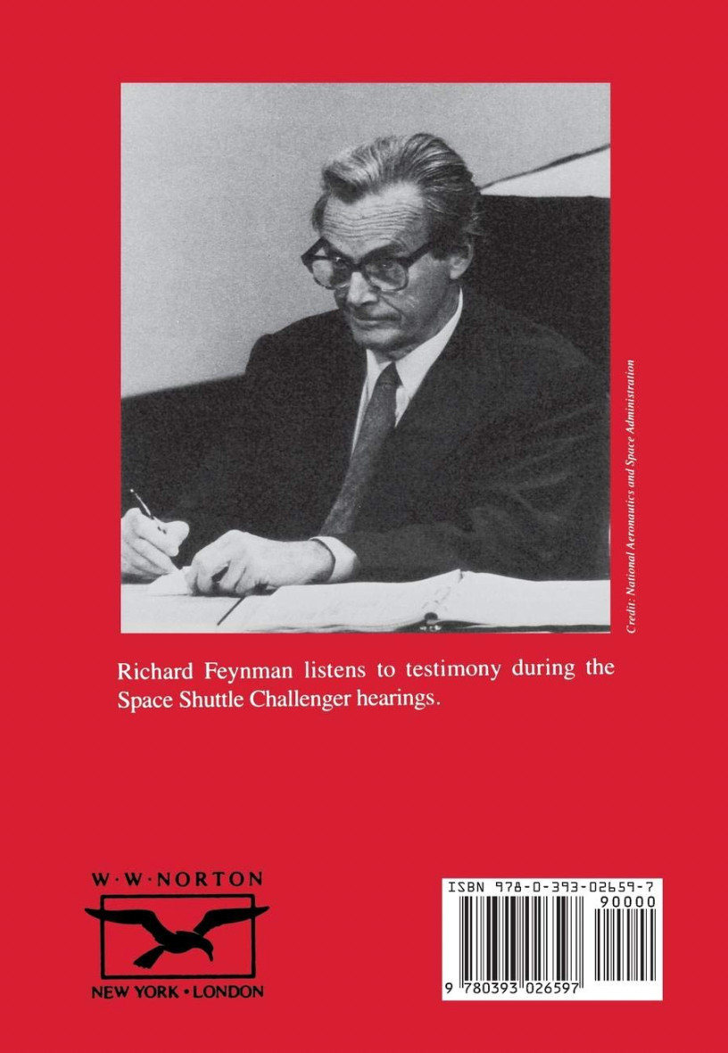 Richard P Feynman / What Do You Care What Other People Think Further 1988