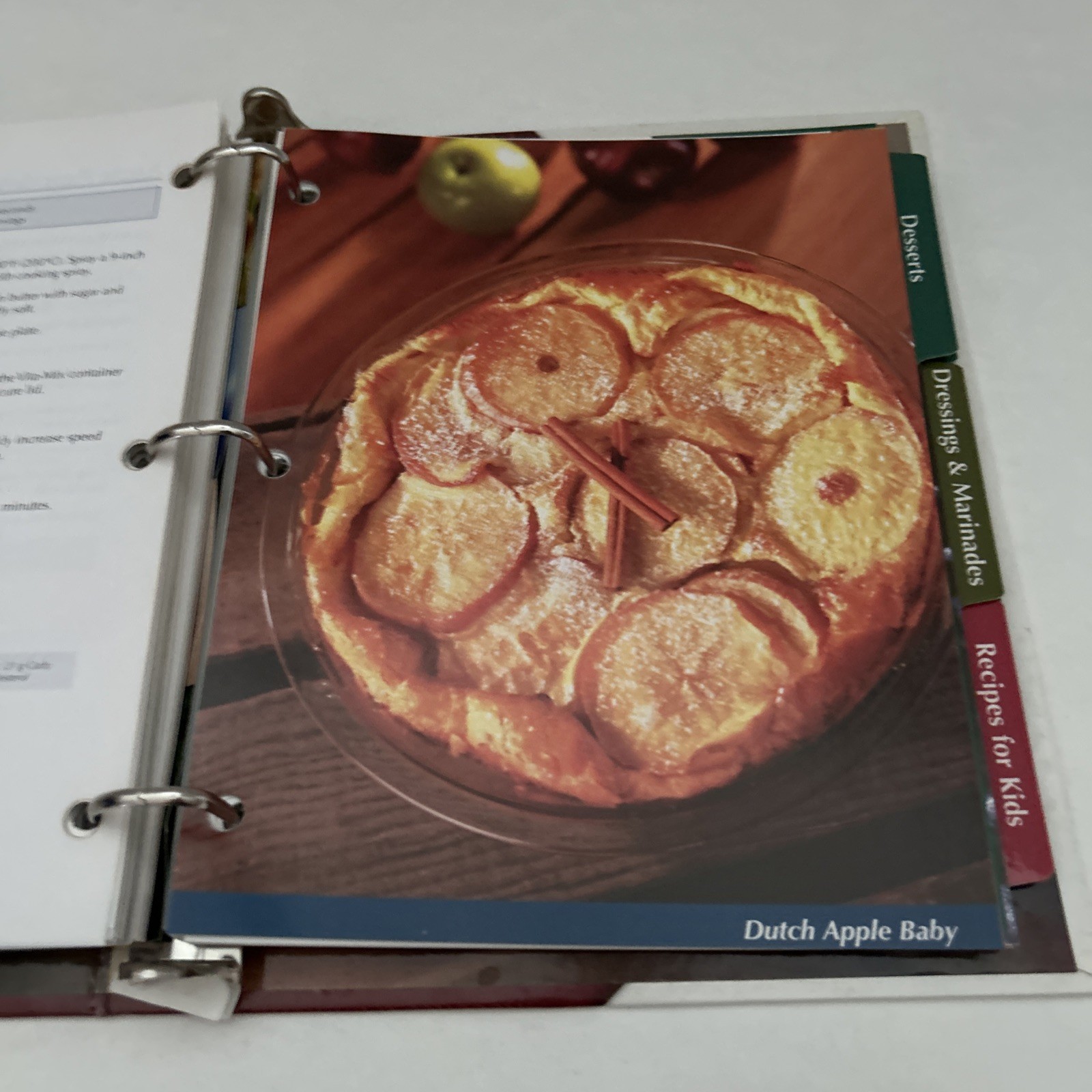Vita-Mix Owner’s Manual + Cookbook Recipes Instructions Binder w Built-In Stand