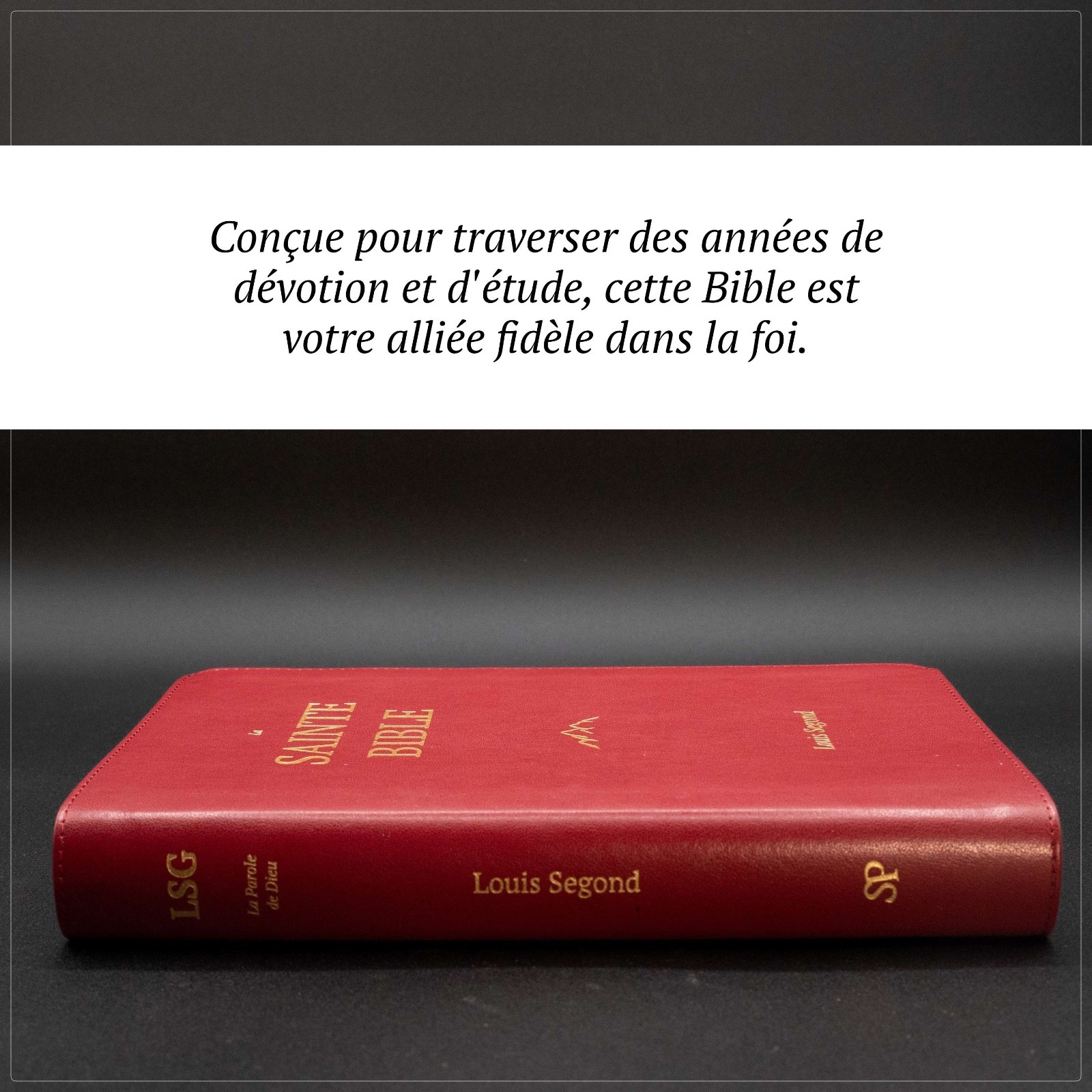 Red Louis Segond French Bible LARGE Print – LSG Bible Rouge en Français by SP