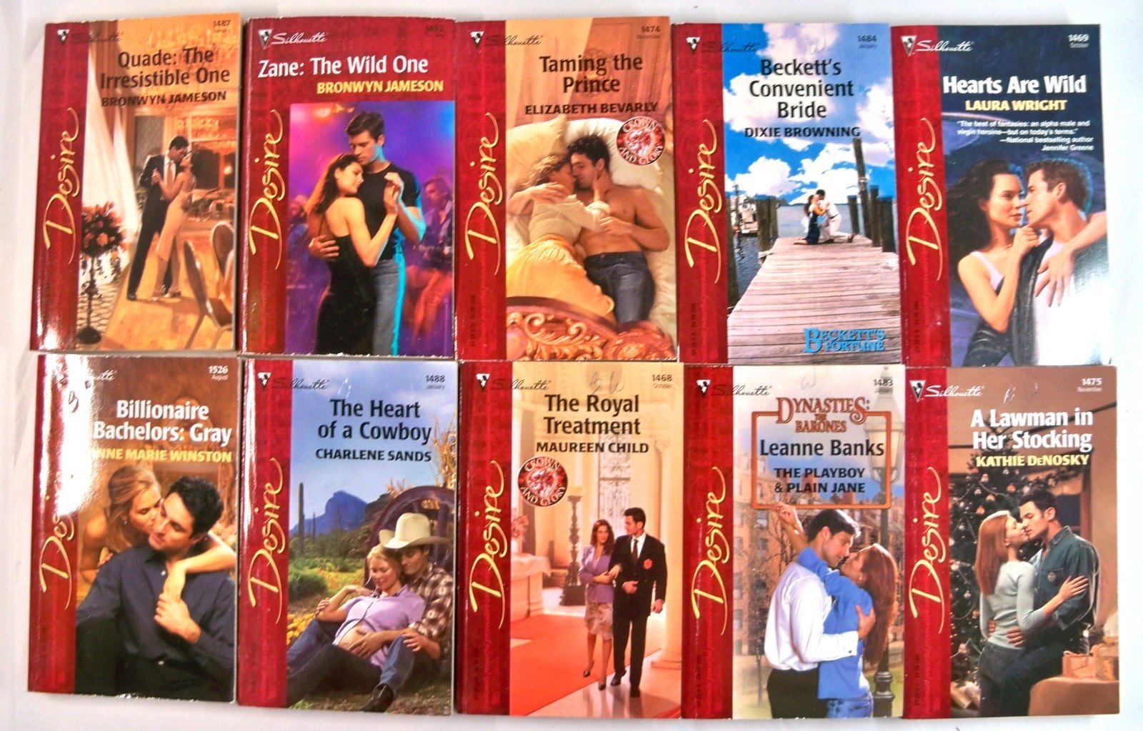 Lot of 48 Vintage Harlequin/Silhouette ‚Desire‘ & ‚Temptation‘ Series Paperbacks