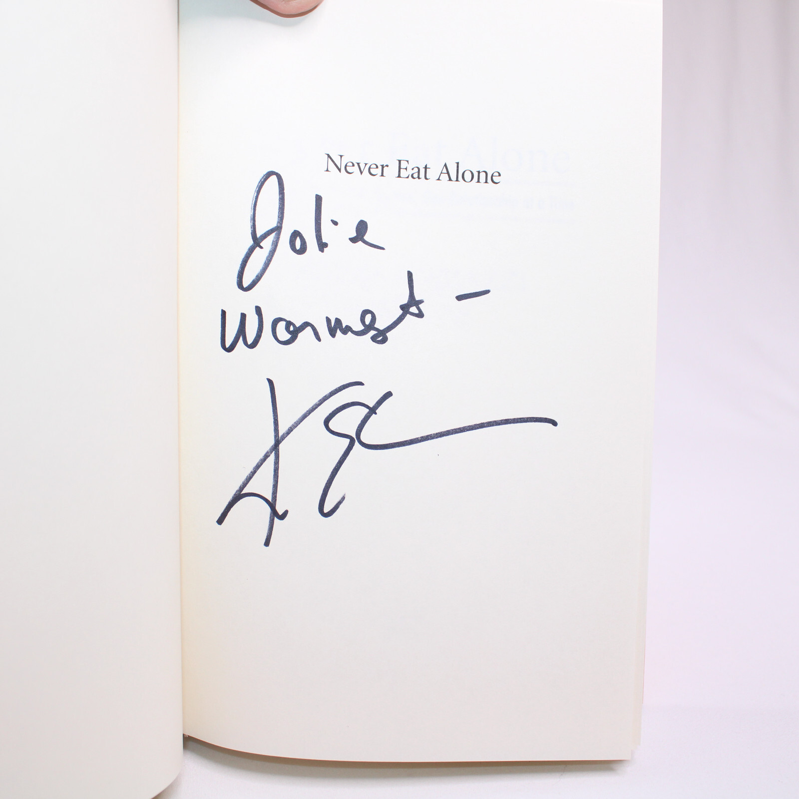 SIGNED NEVER EAT ALONE By Keith Ferrazzi With Tahl Raz 2005 HC w/DJ 1st Edition