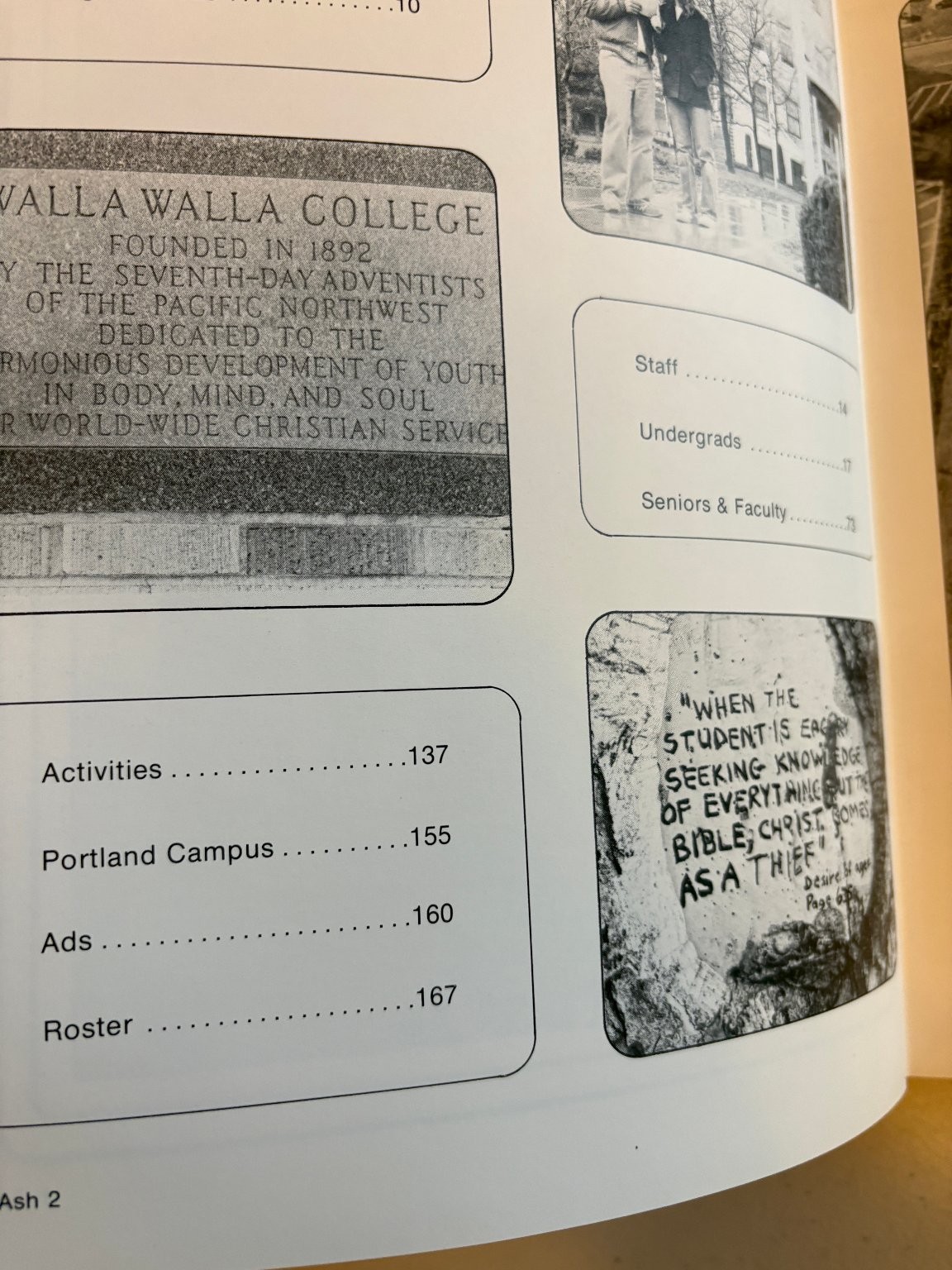 Mountain Ash 1981 Walla Walla College Yearbook Annual
