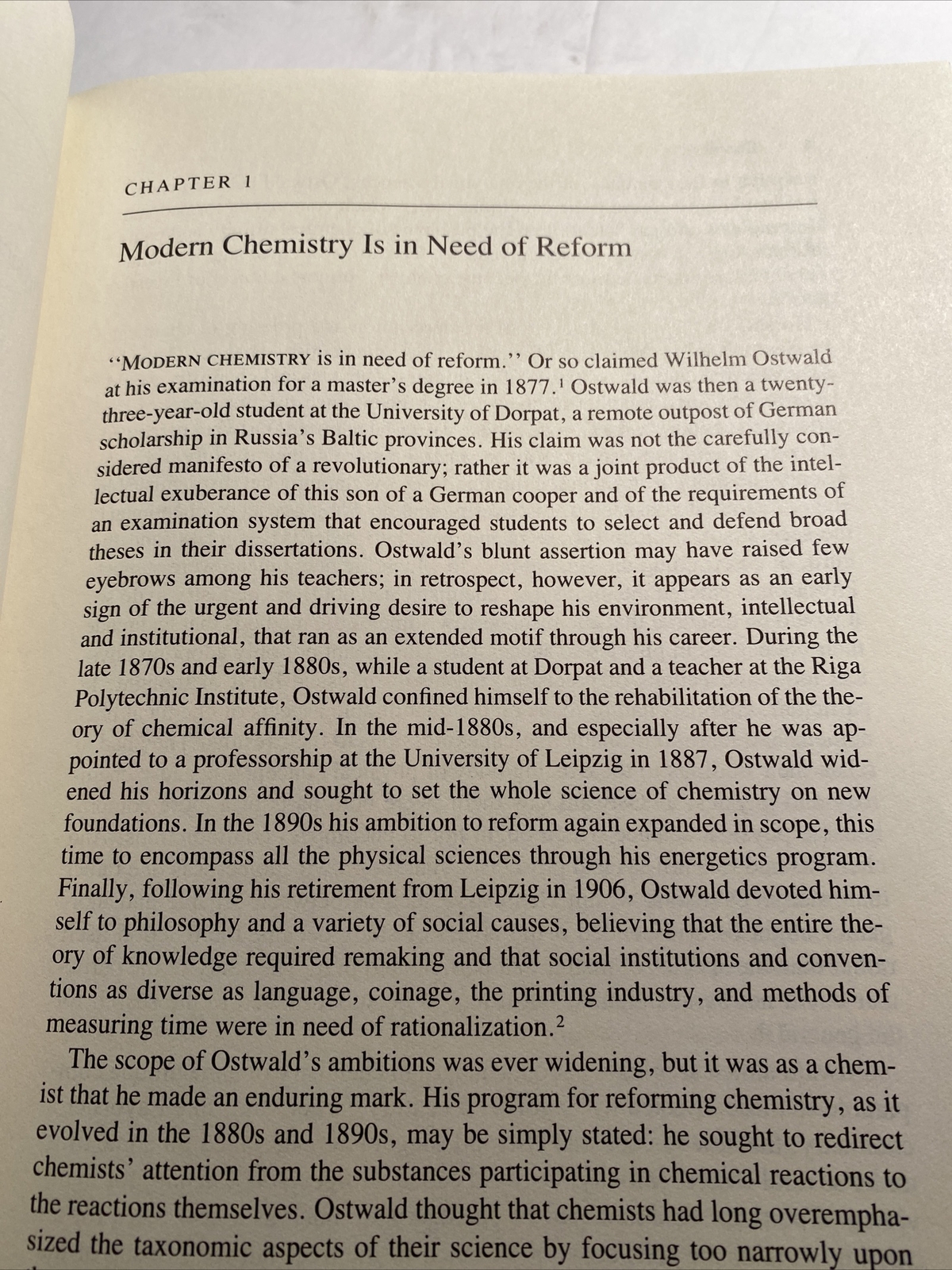 Physical chemistry from Ostwald to Pauling Signed By The Author abk