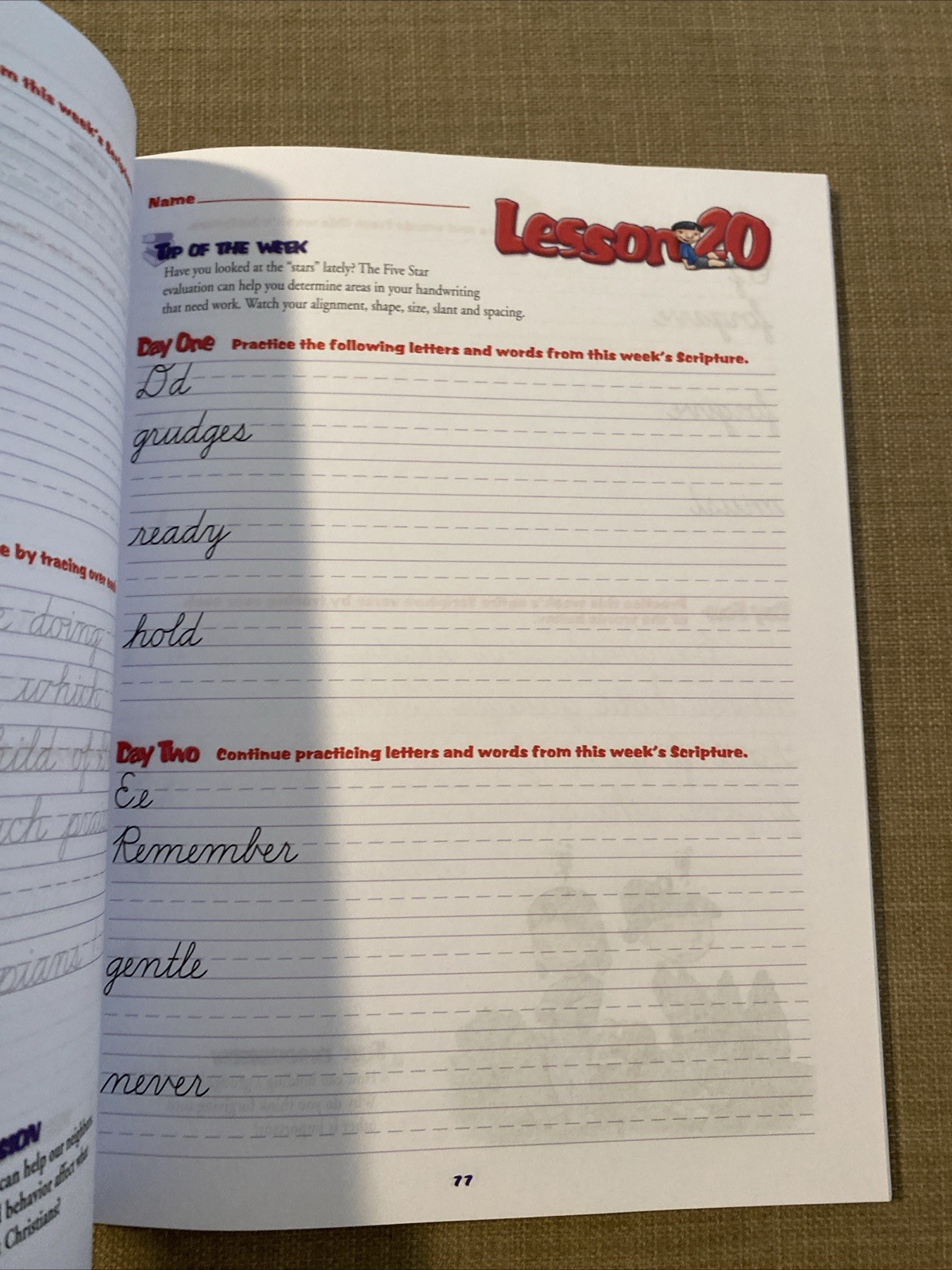 A Reason for Handwriting C With Scripture Verses & Outreach Worktext