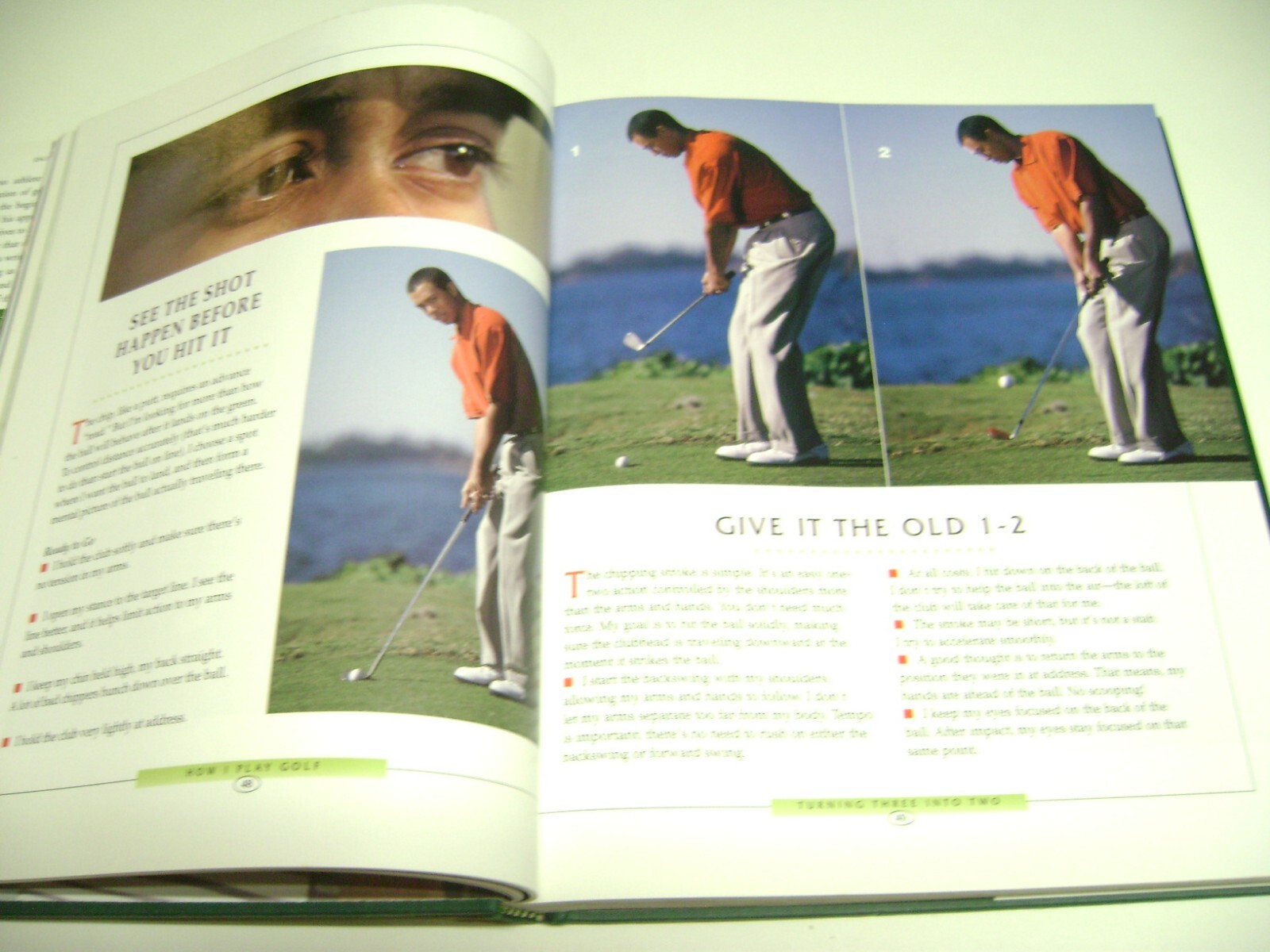 2001 HUGE Golf Digest Hard Cover Book, Tiger Woods How I Play Golf, 306 pages