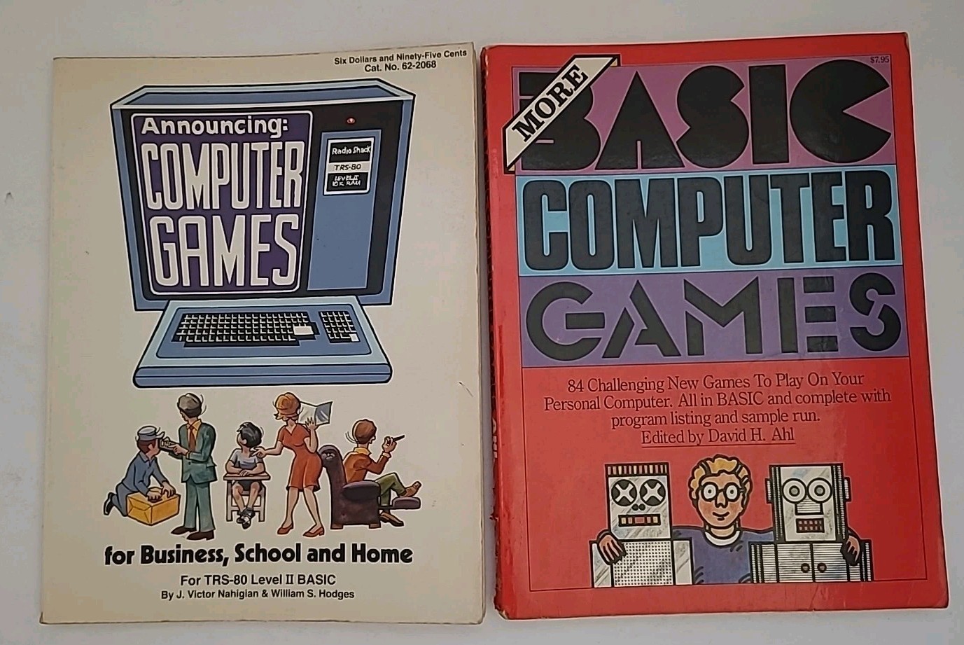TRS-80 & Basic Computer Games (2) David Ahl & Nahigian – Vintage Programming PB