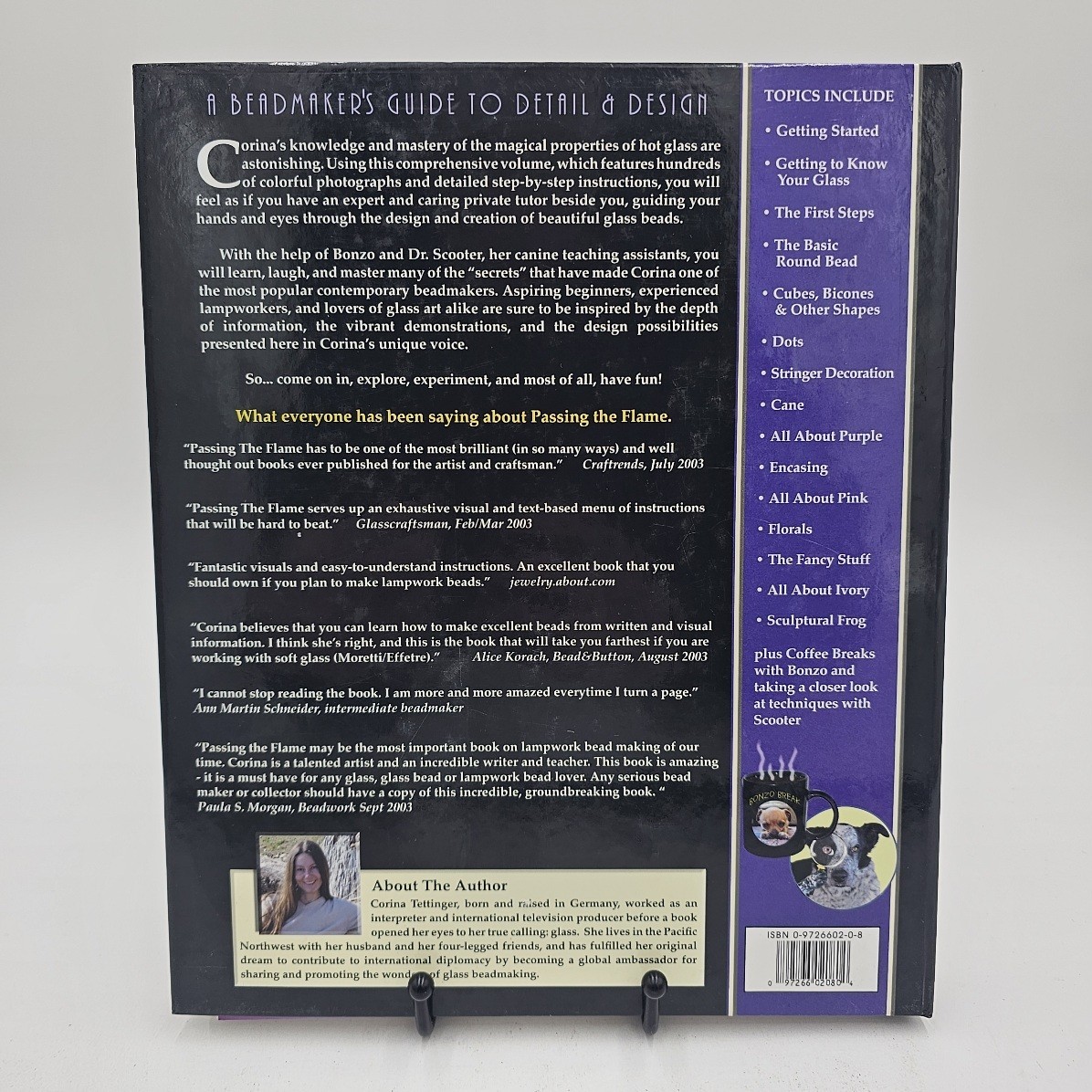 VG+ | Passing the Flame by Corina Tettinger | Glass Beadmaking 3rd Ed Spiral HC