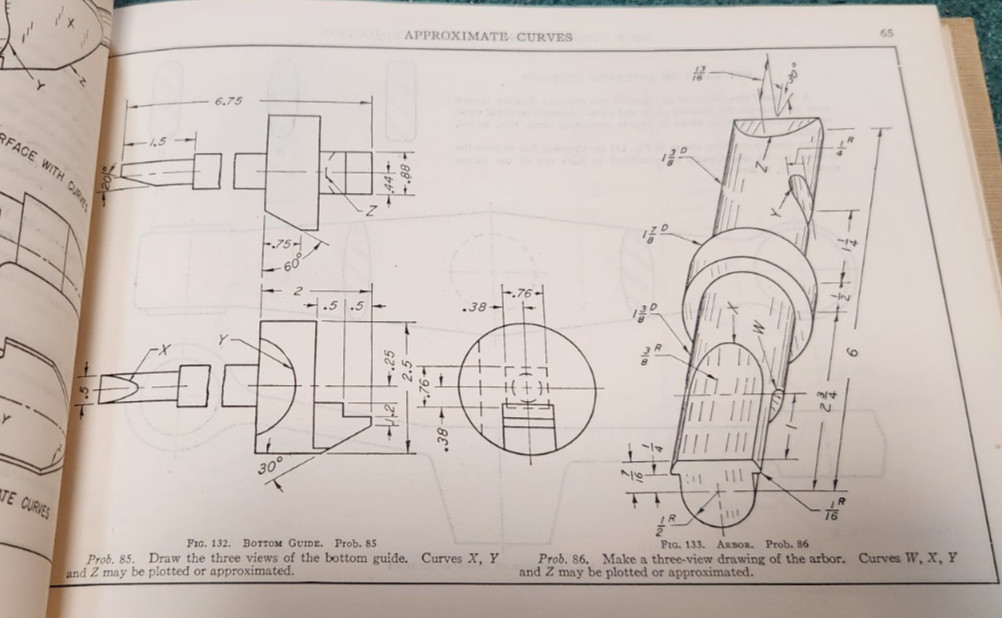 1946 APPLIED MECHANICAL DRAWING James Paull & Charles Sgro Hardcover