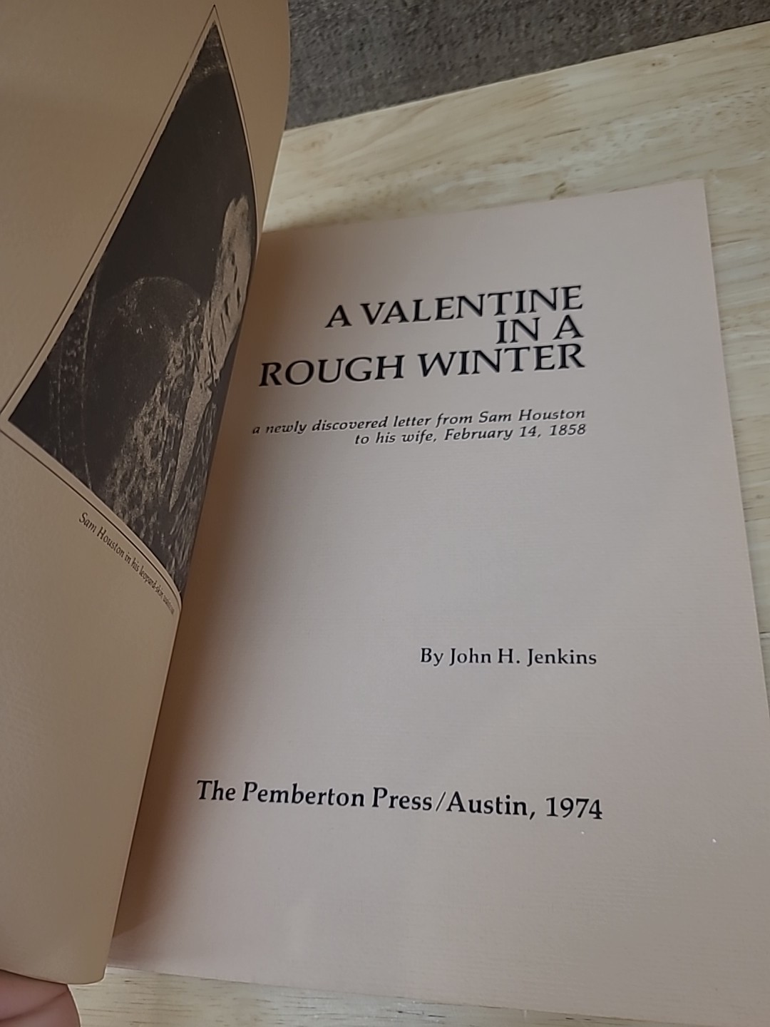 A Valentine In A Rough Winter Sam Houston John H Jenkins